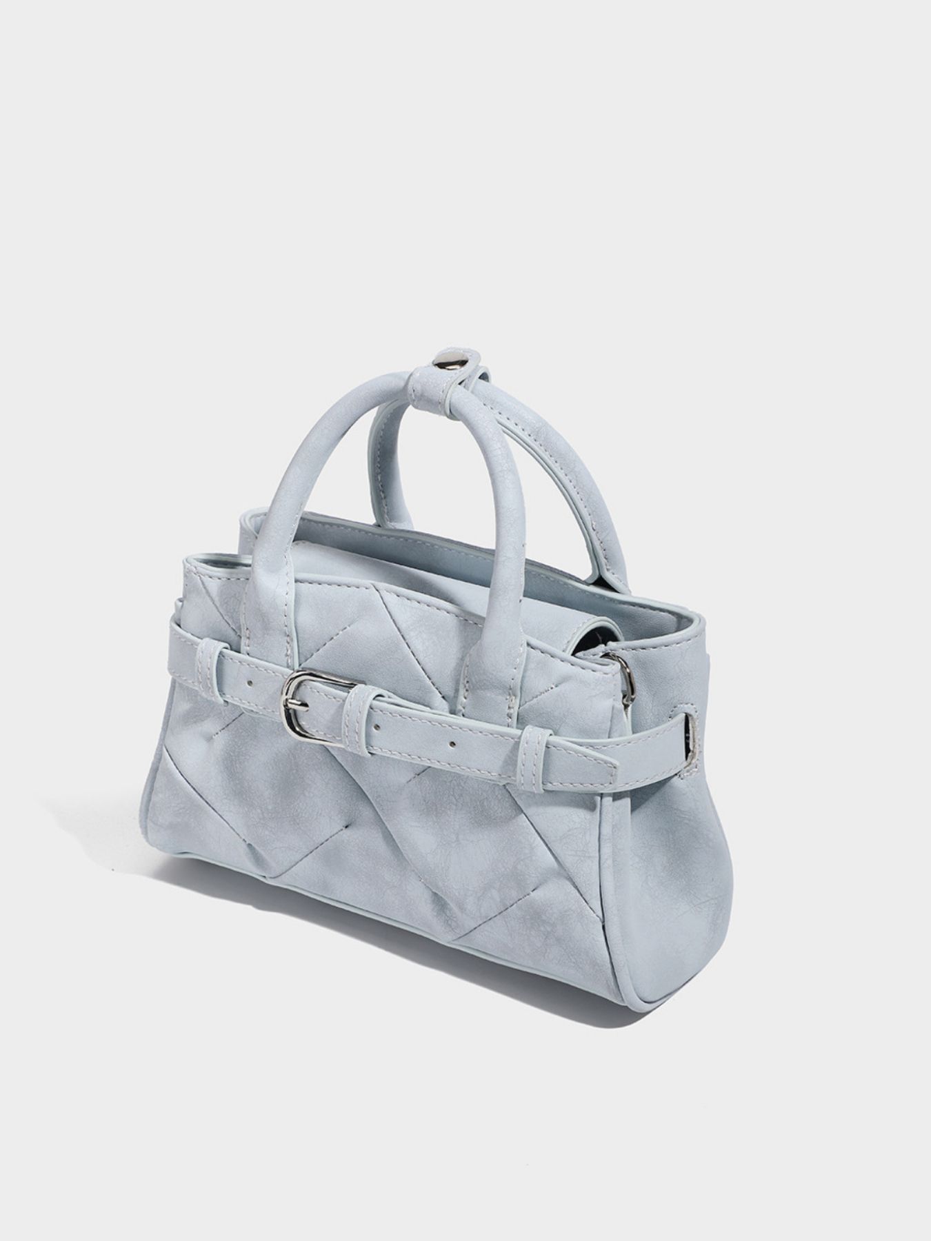 Quilted Buckle Accent Crossbody Bag 2