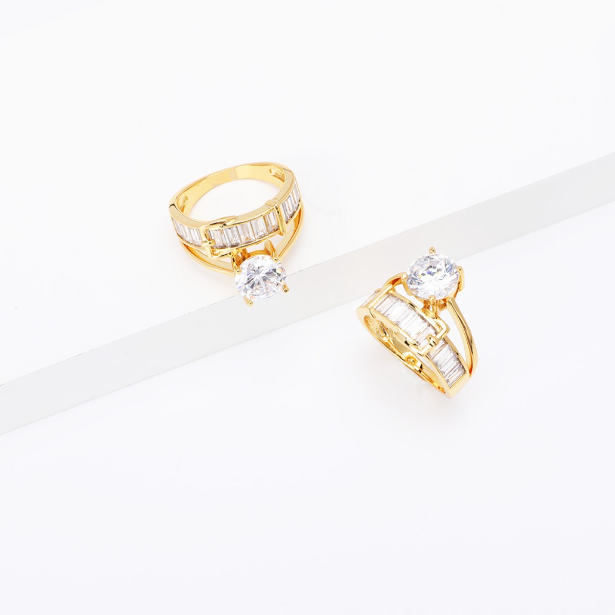 18K Gold-Plated Zircon Ring
