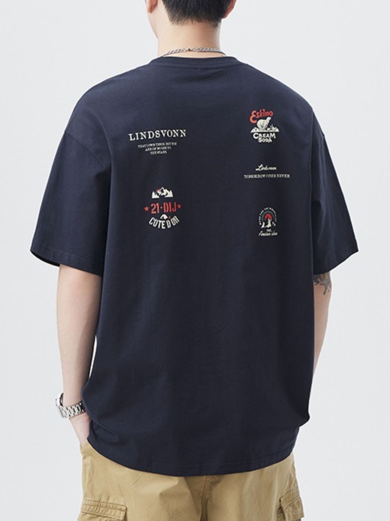 Men's Plus Size Round Neck Short Sleeve T-Shirt