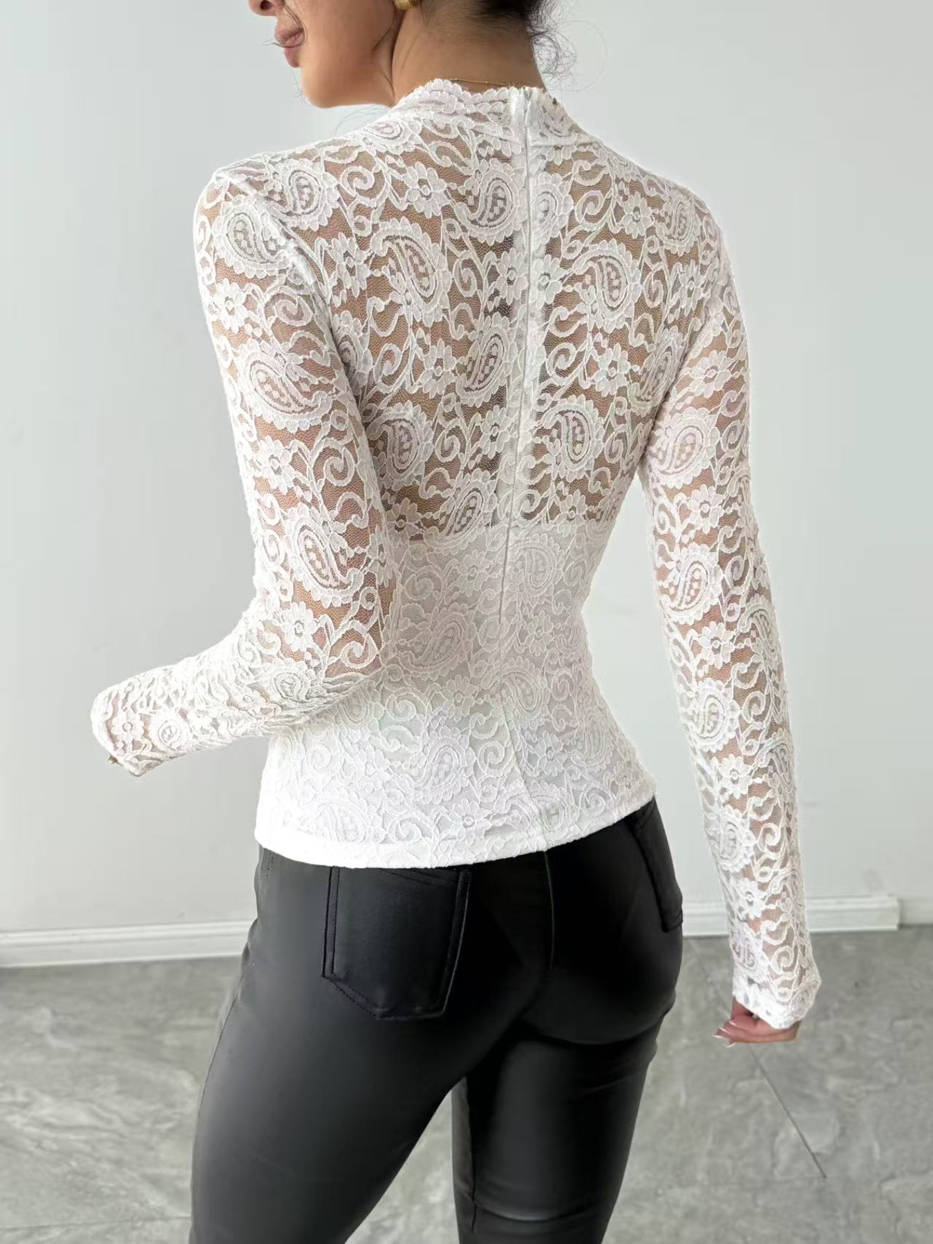 Lace Long Sleeve Top