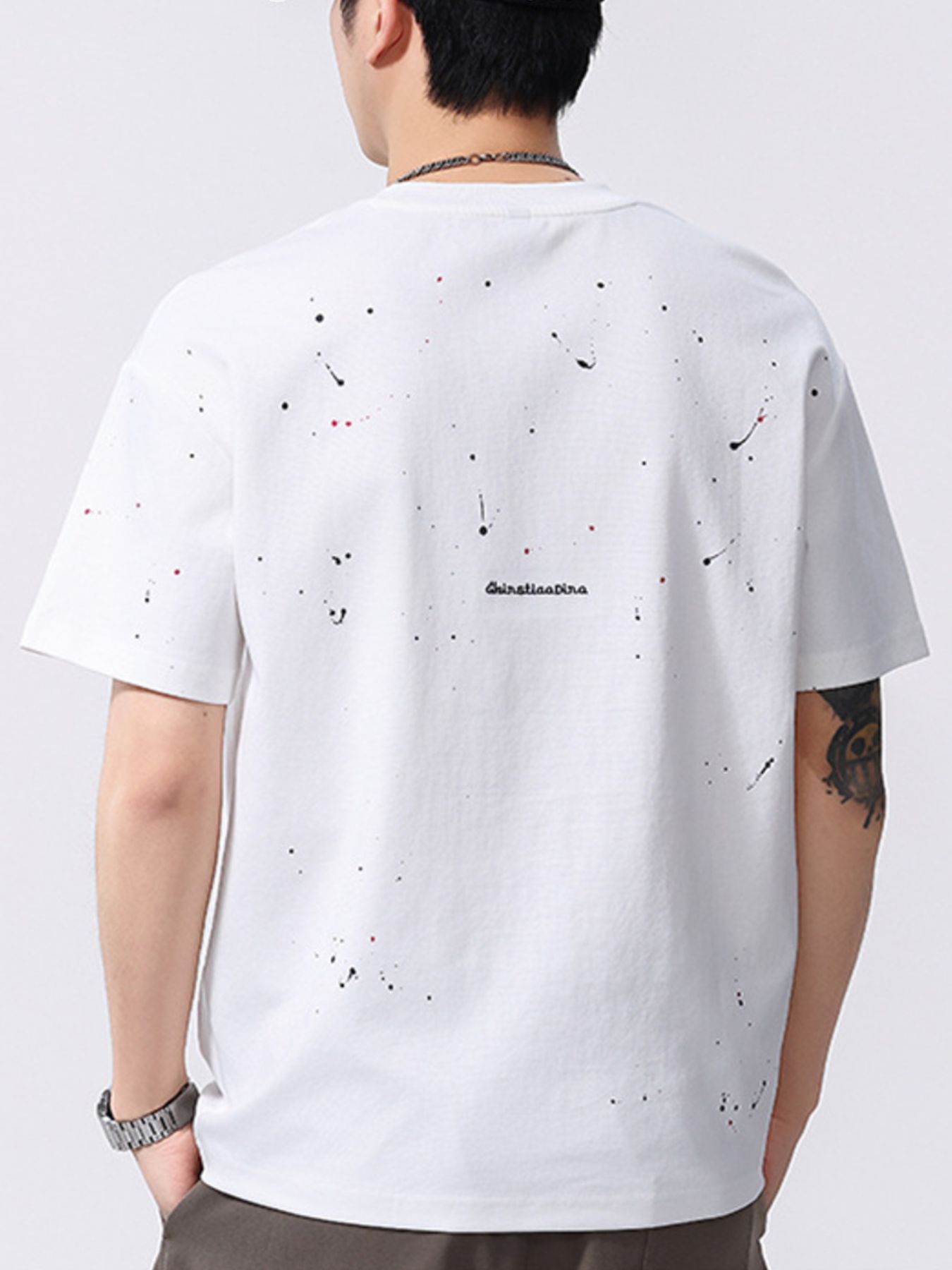 Men's Plus Size Round Neck Short Sleeve T-Shirt