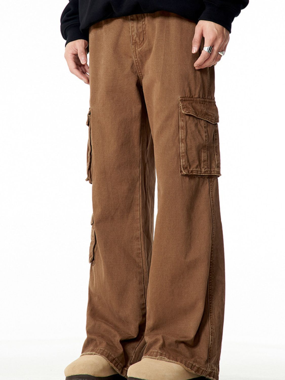 Men's Wide Leg Cargo Pants