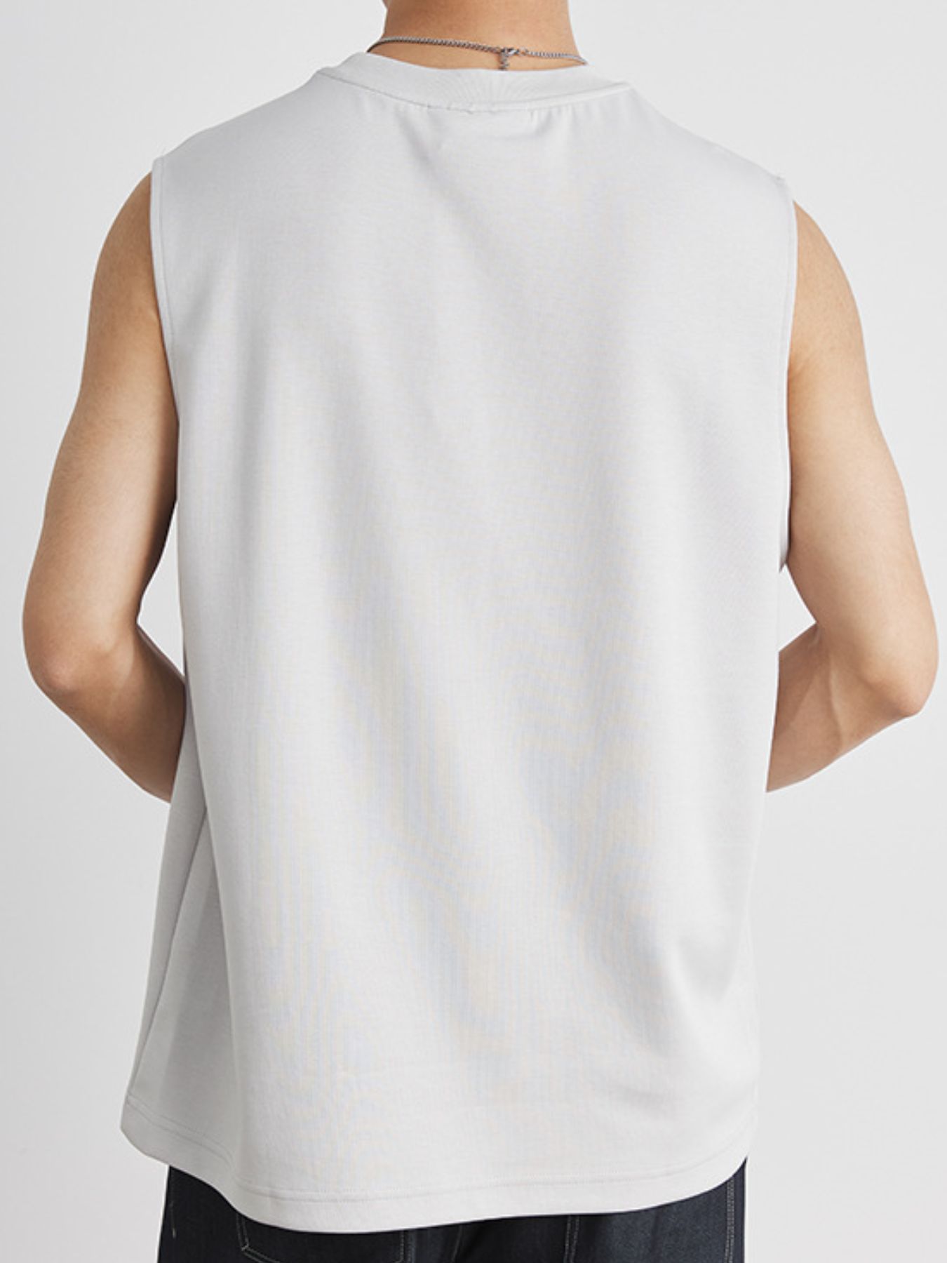 Men's Full Size Round Neck Tank Plus Size