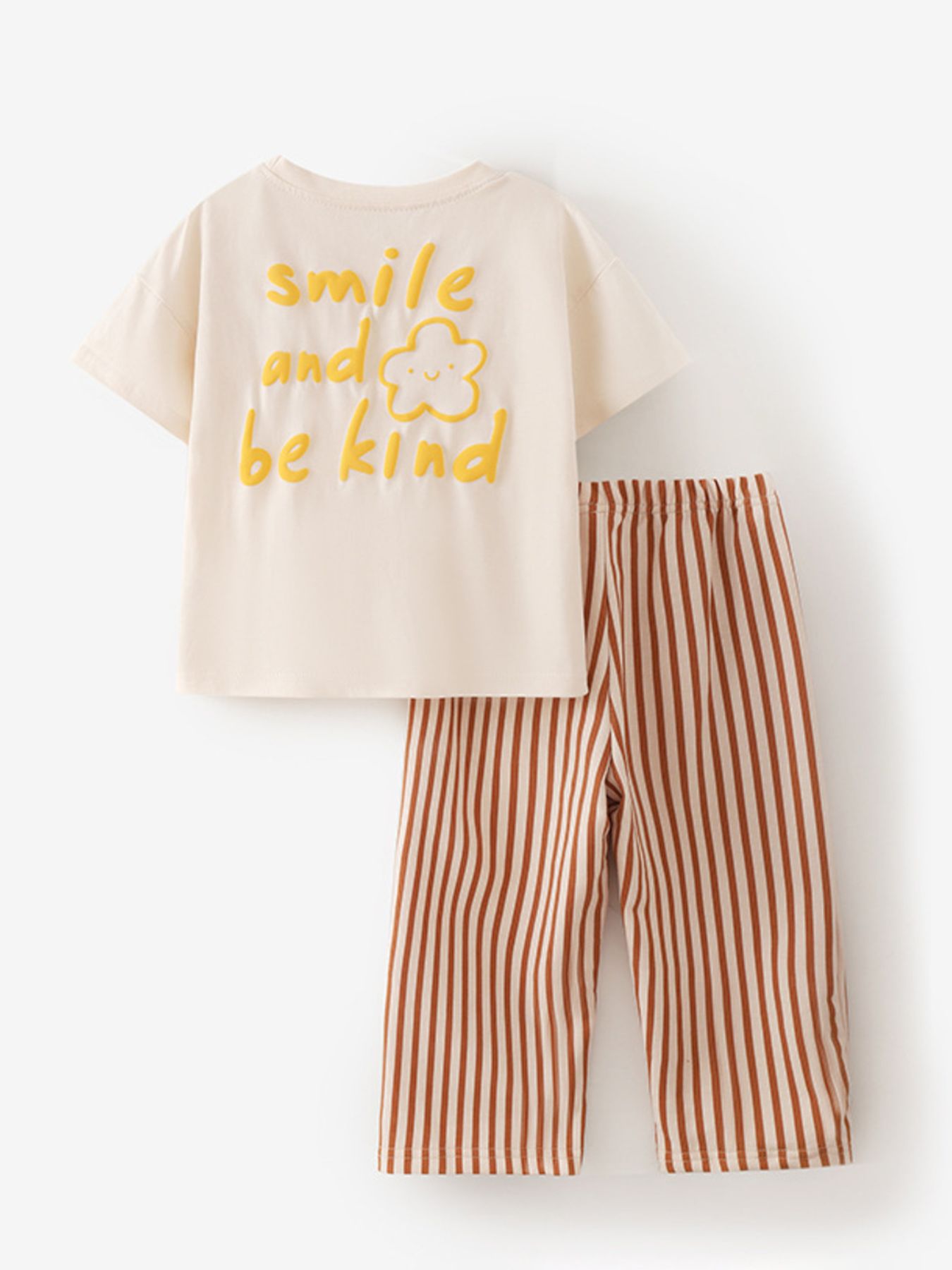 Children's Graphic Tee & Striped Pants Set