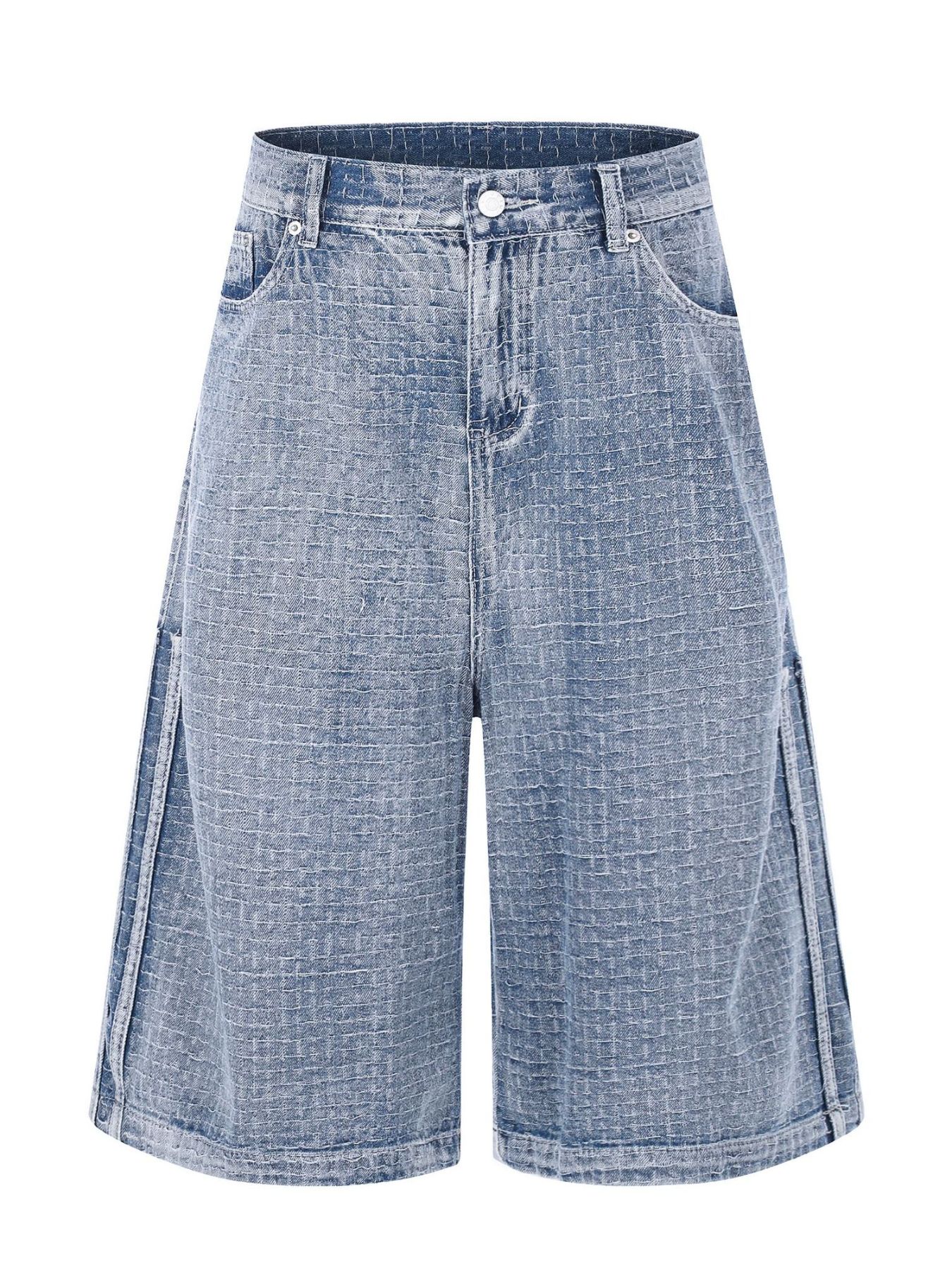 Men's Wide Leg Denim Capris