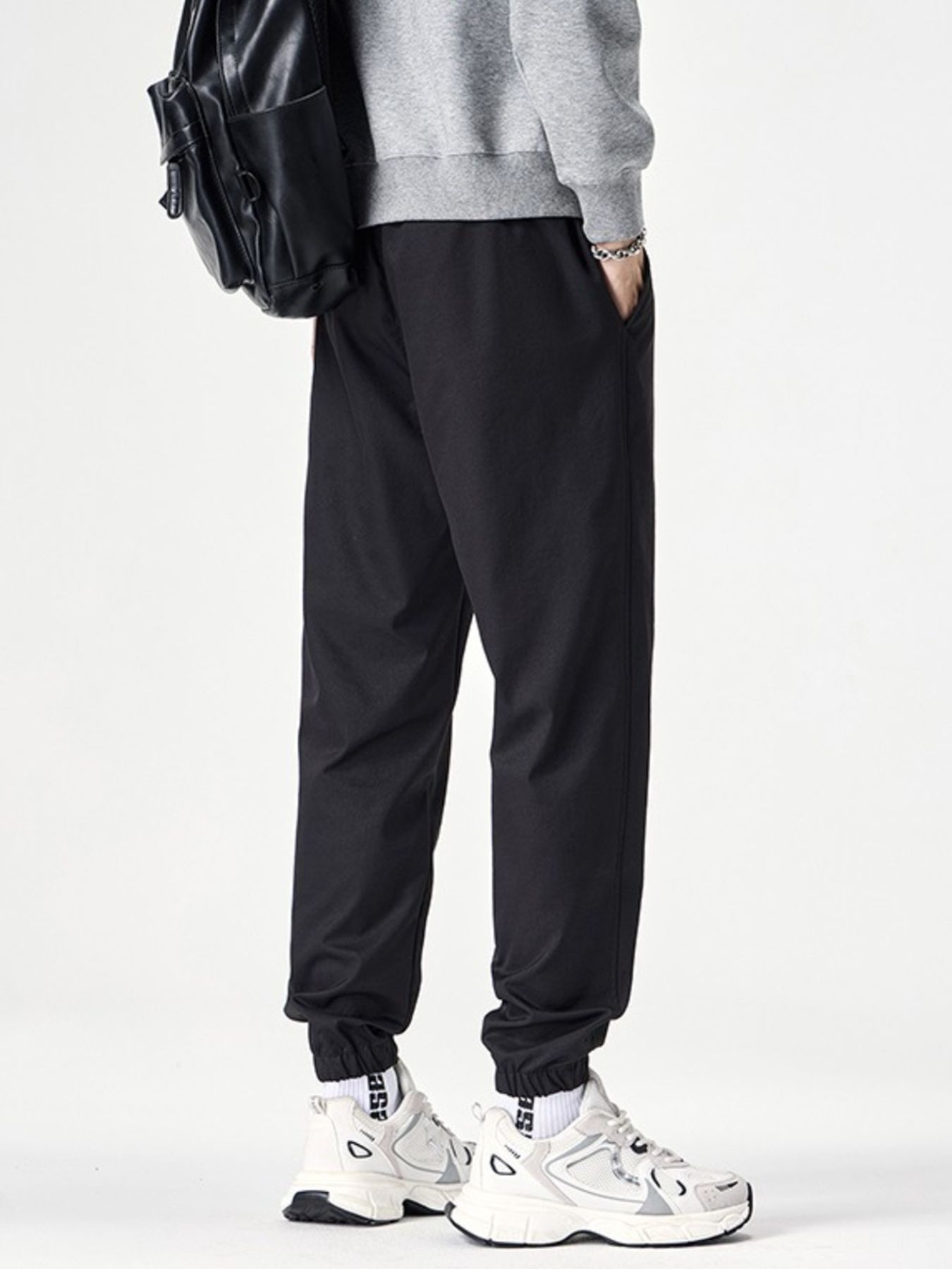 Men's Plus Size Drawstring Wide Leg Joggers