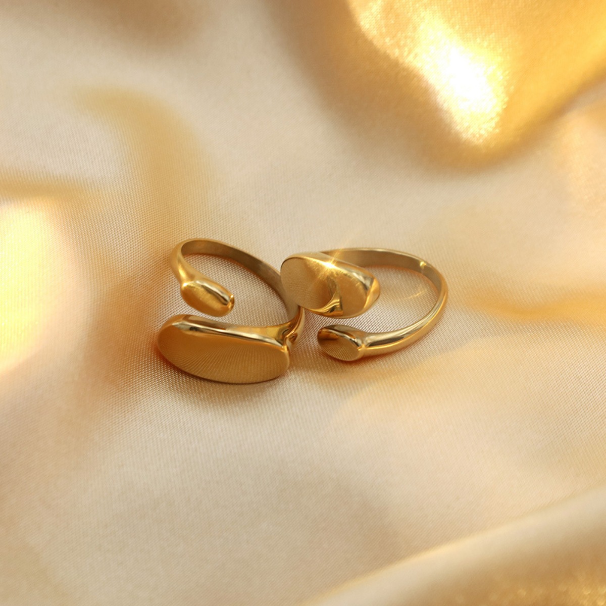 18K Gold-Plated Bypass Ring