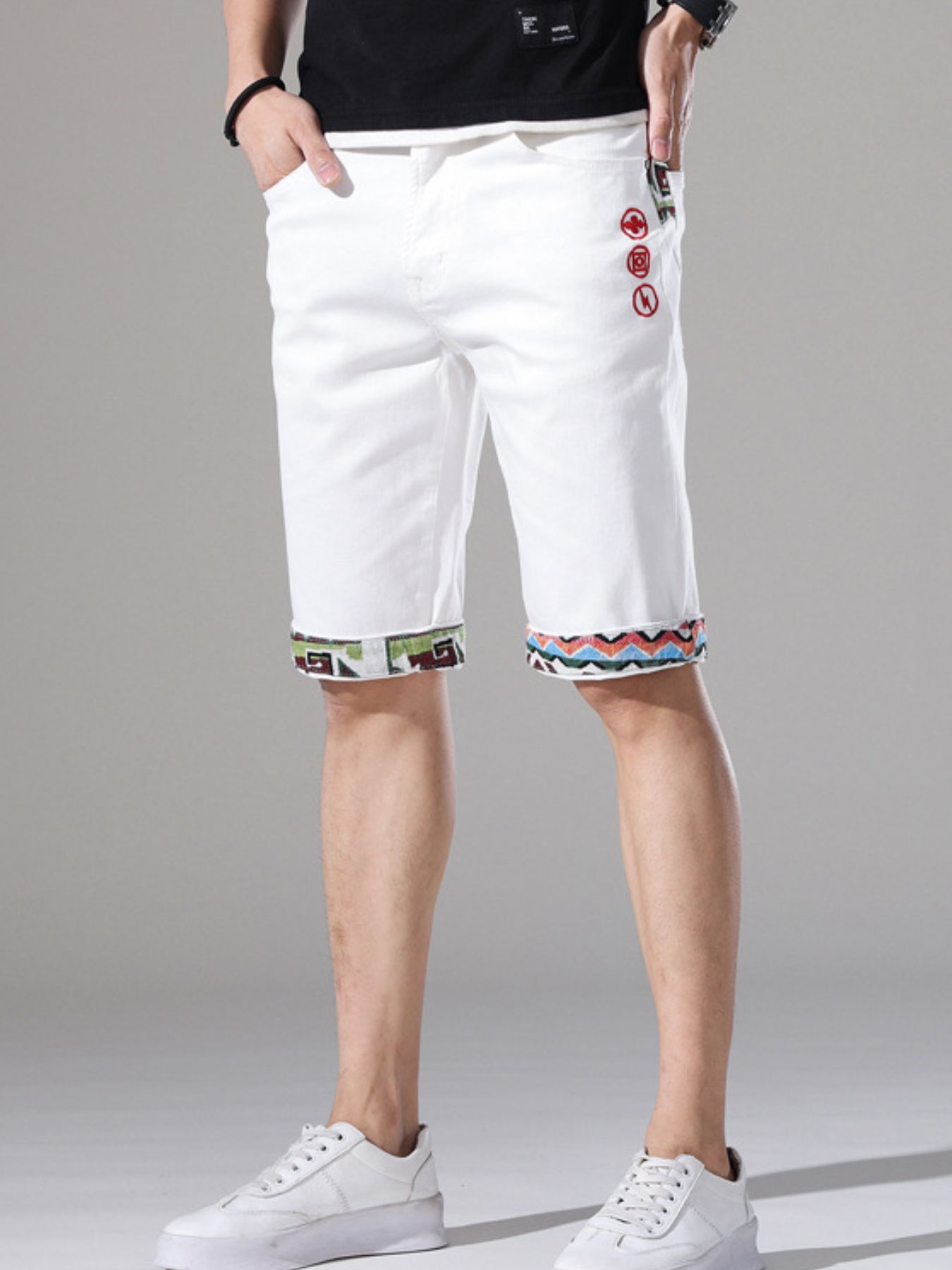 Men's Slim Fit Denim Shorts
