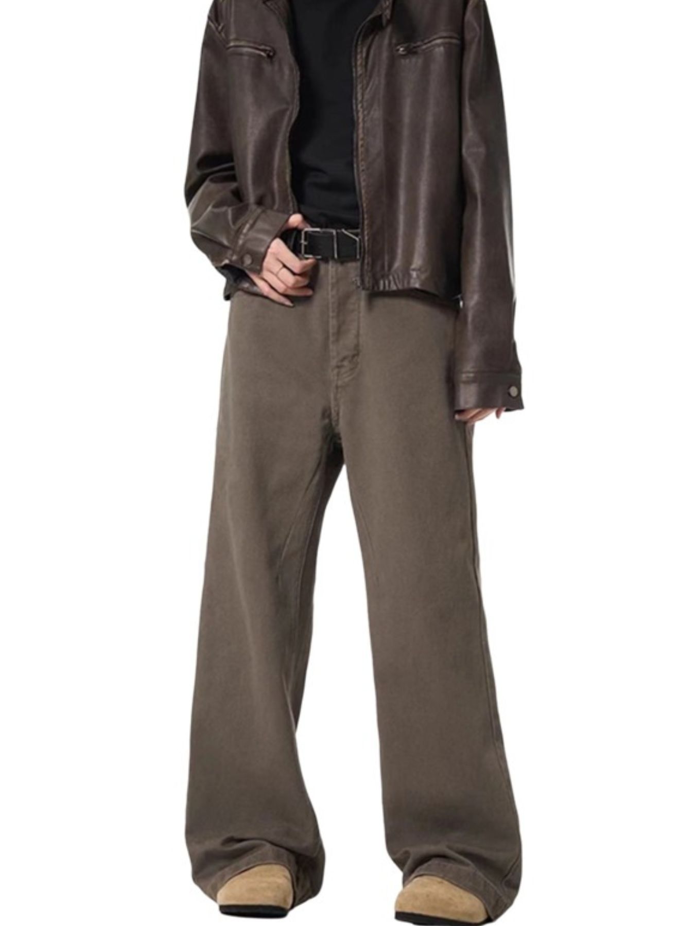 Men's Full Size Wide Leg Jeans Plus Size