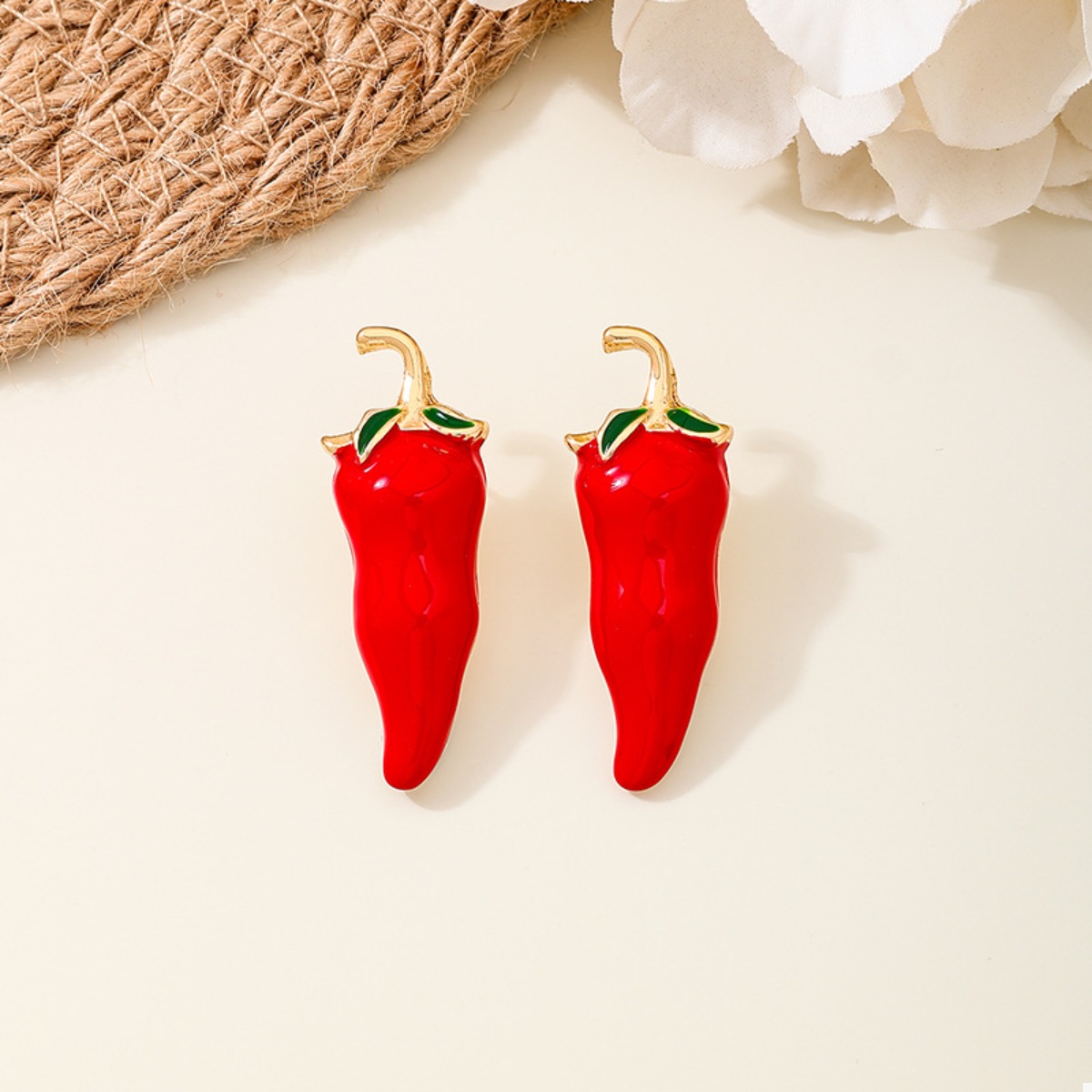 Chili Pepper Stud Earrings