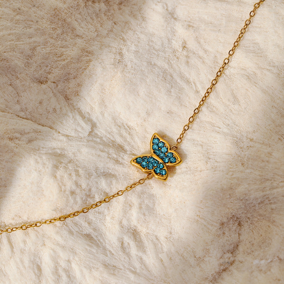 18K Gold-Plated Butterfly Adjustable Bracelet