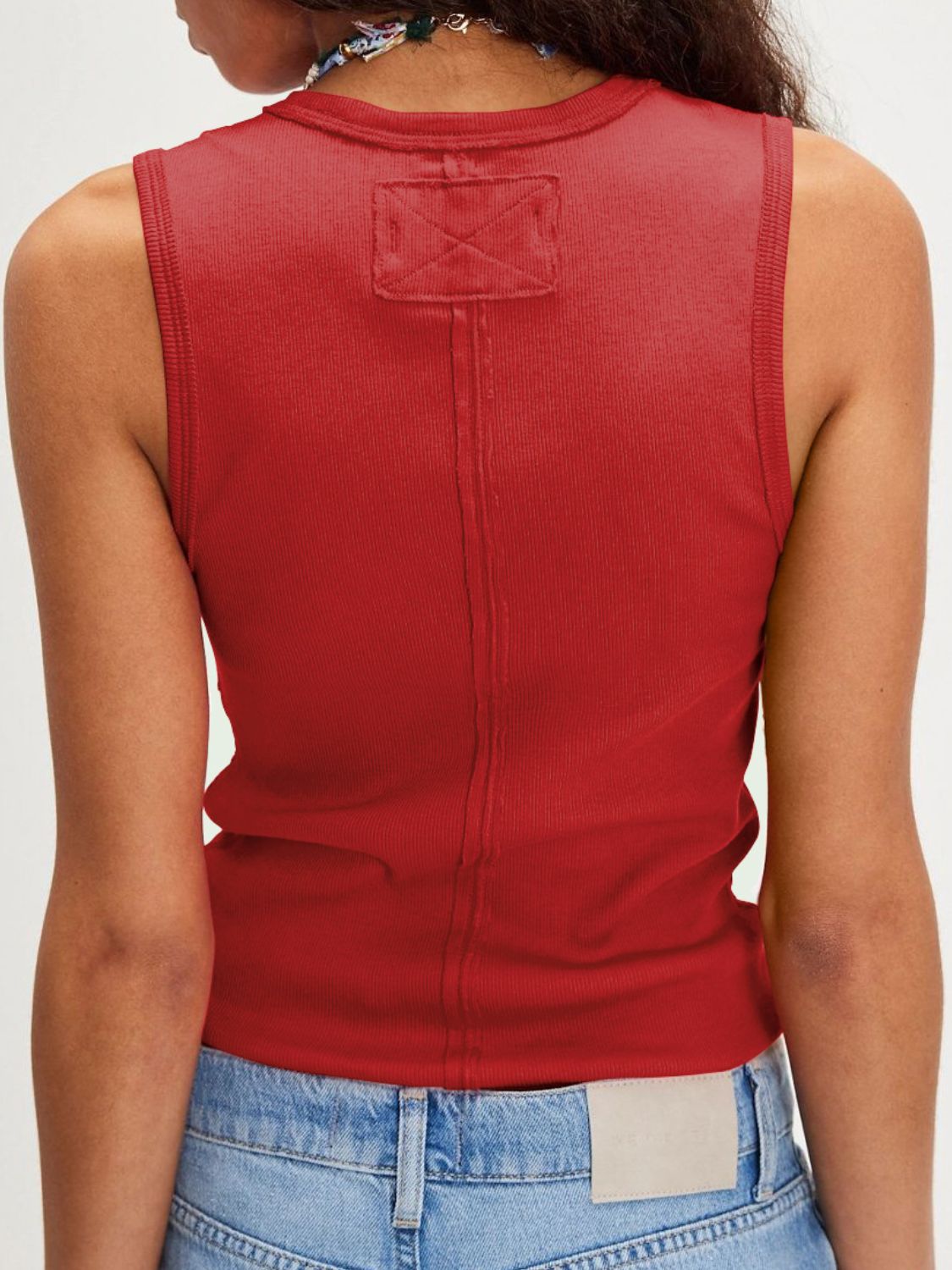 Solid V-Neck Tank