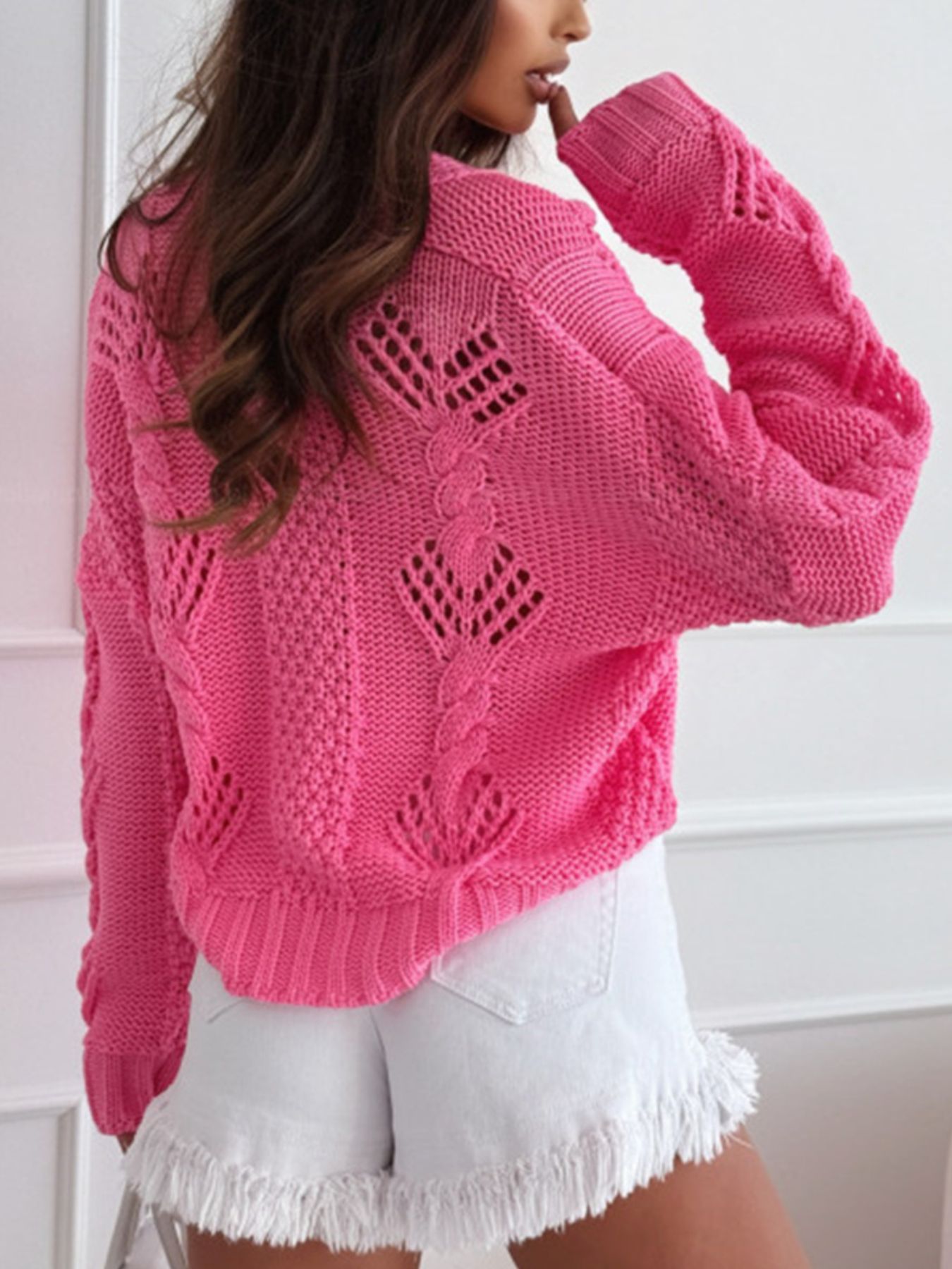 Button Up V-Neck Cardigan