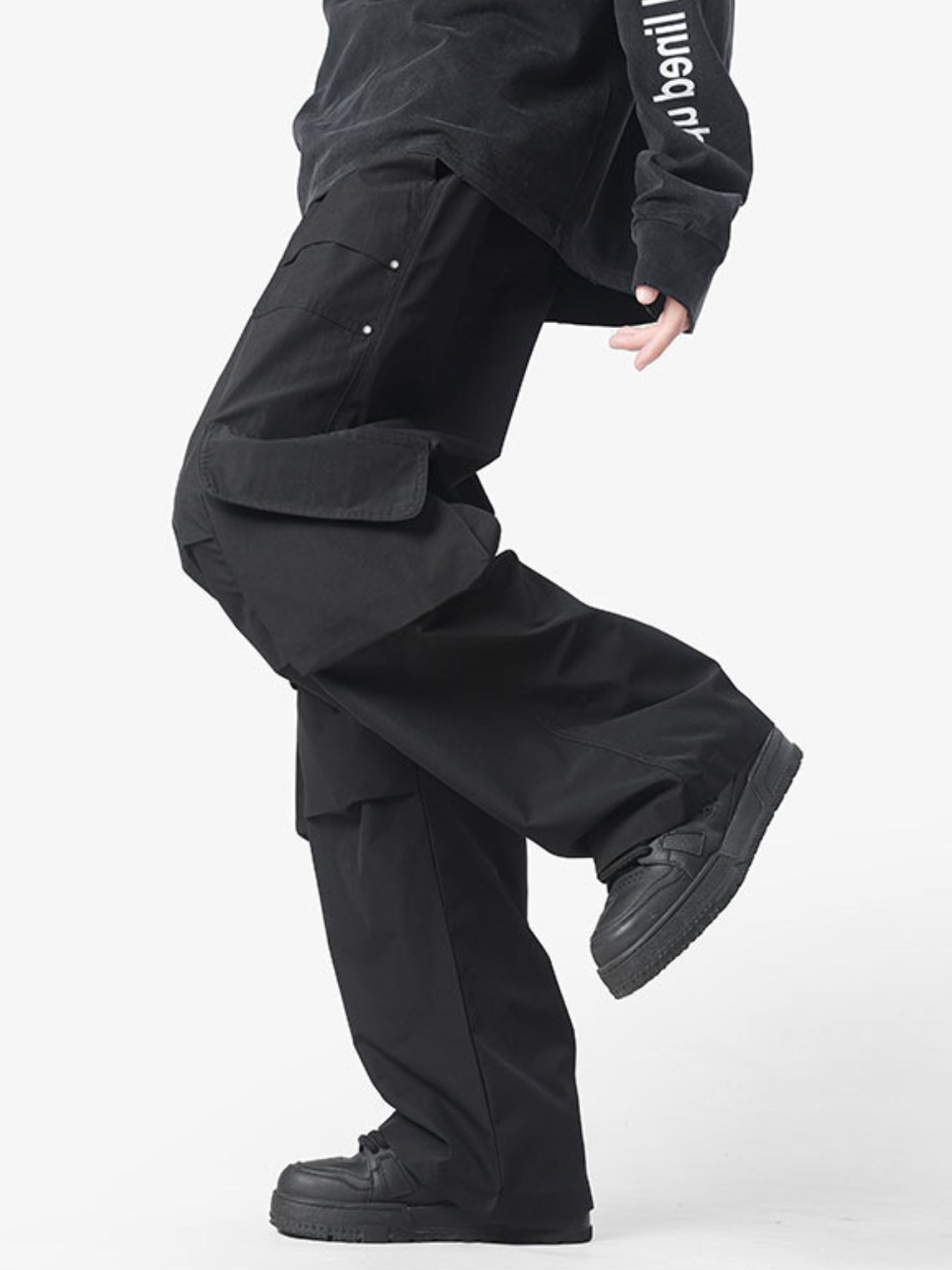 Men's Plus Size Cargo Wide Leg Pants