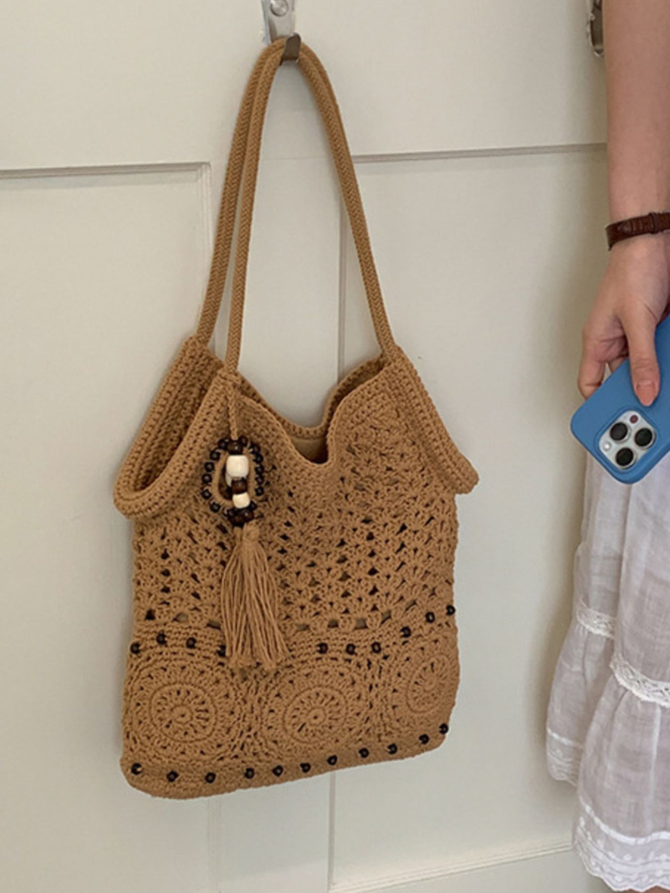 Crochet Knit Shoulder Bag 9