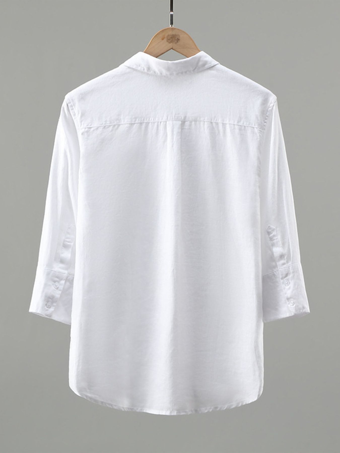 Men's Plus Size Button Up Long Sleeve Shirt