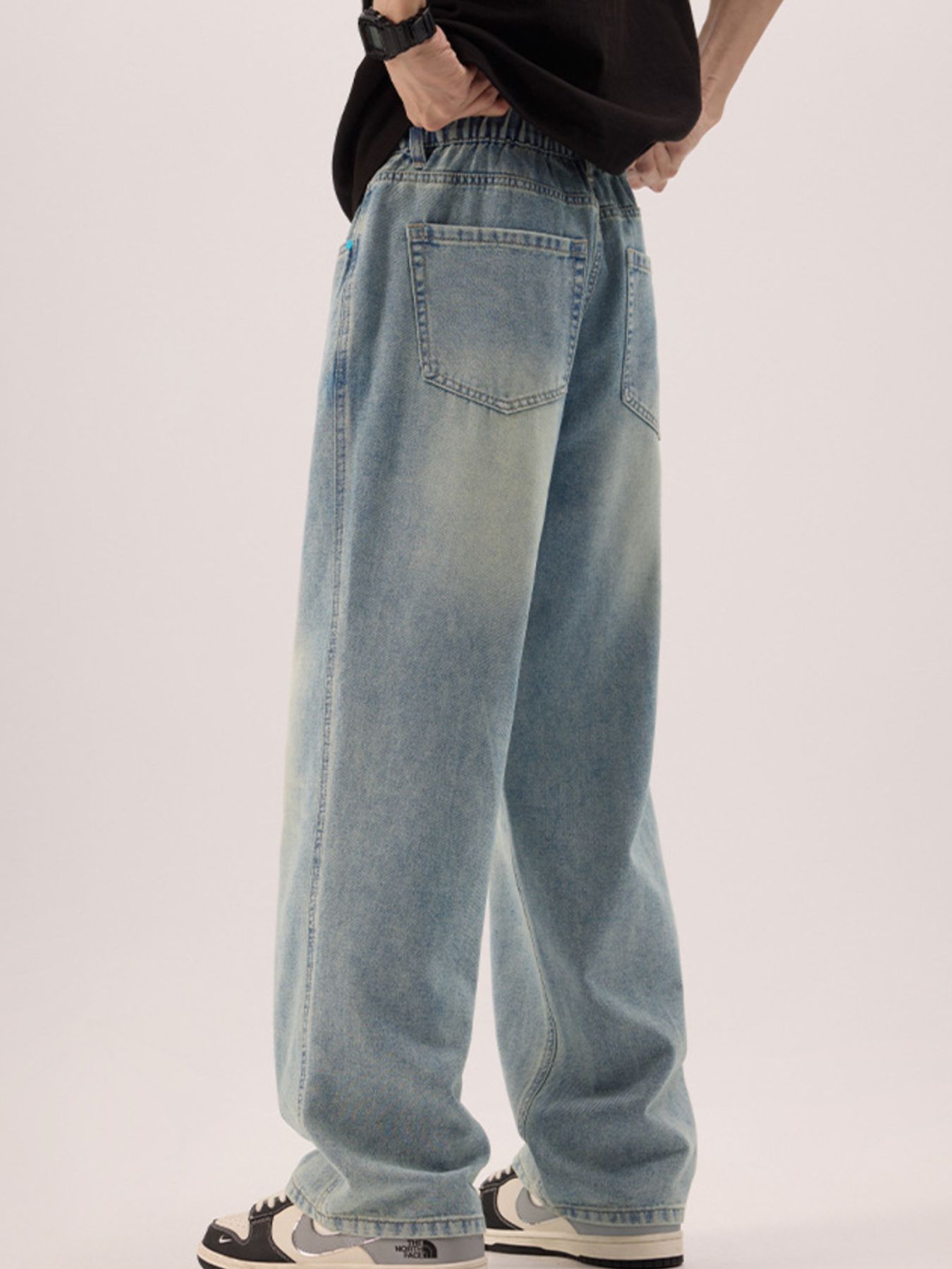 Men's Plus Size Wide Leg Jeans