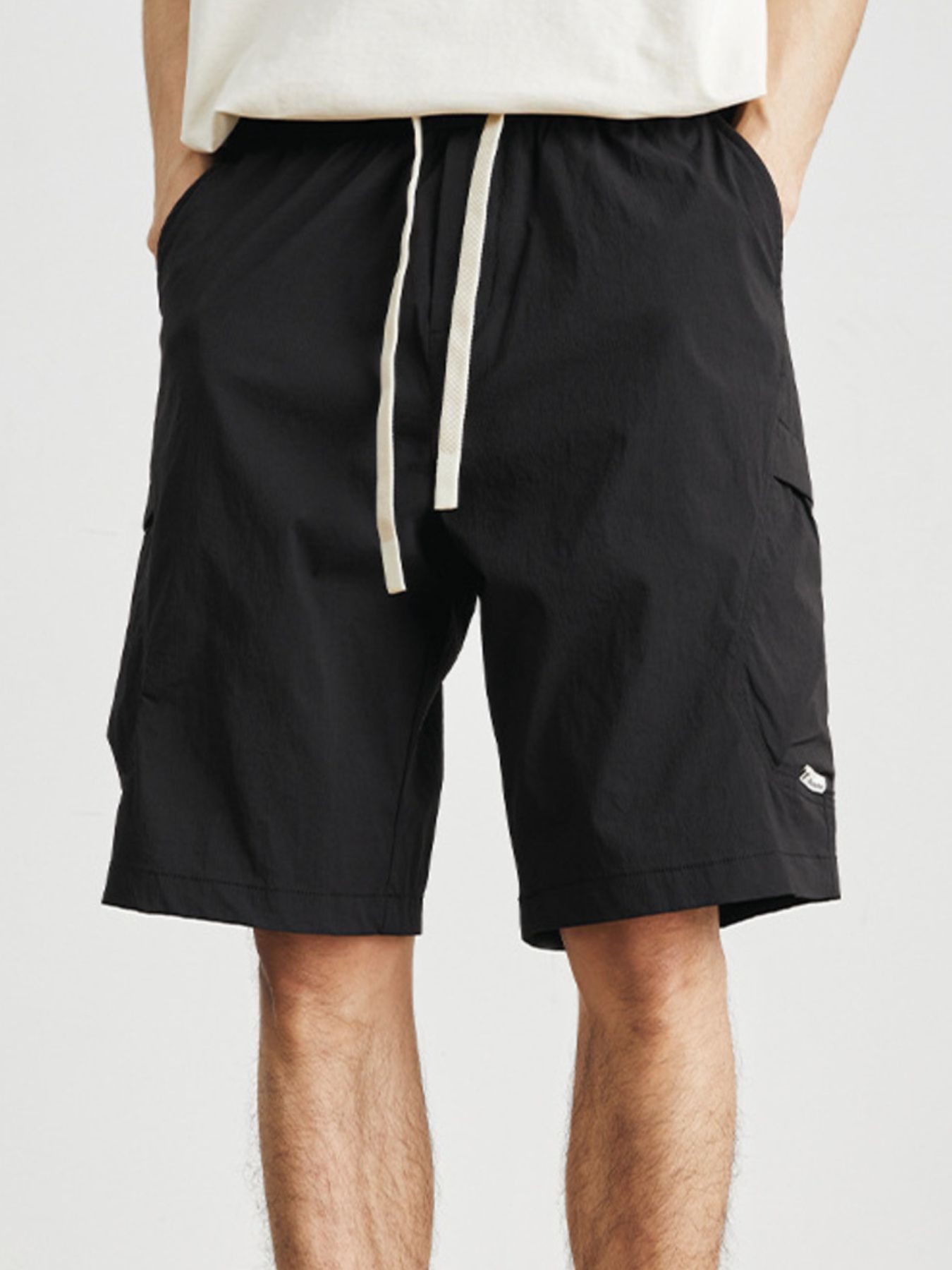 Men's Drawstring Wide Leg Shorts
