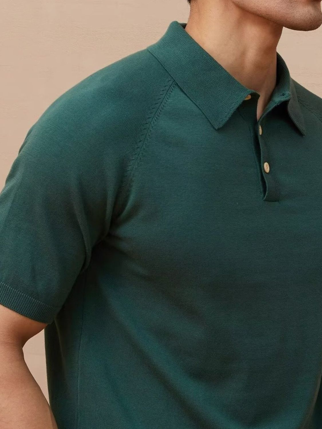 Men's Plus Size Button Detail Short Sleeve Polo