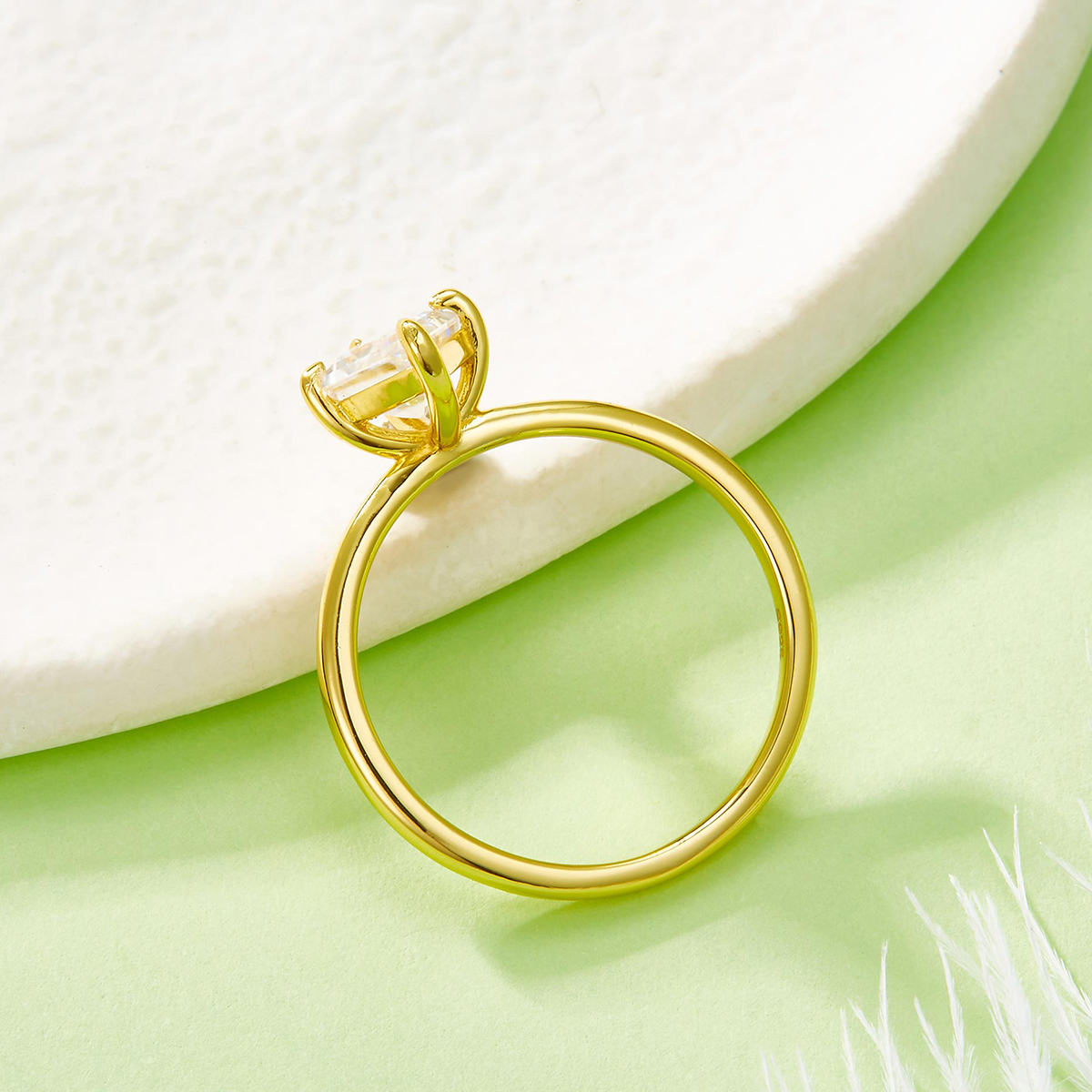 2 Carat Moissanite 925 Sterling Silver Ring