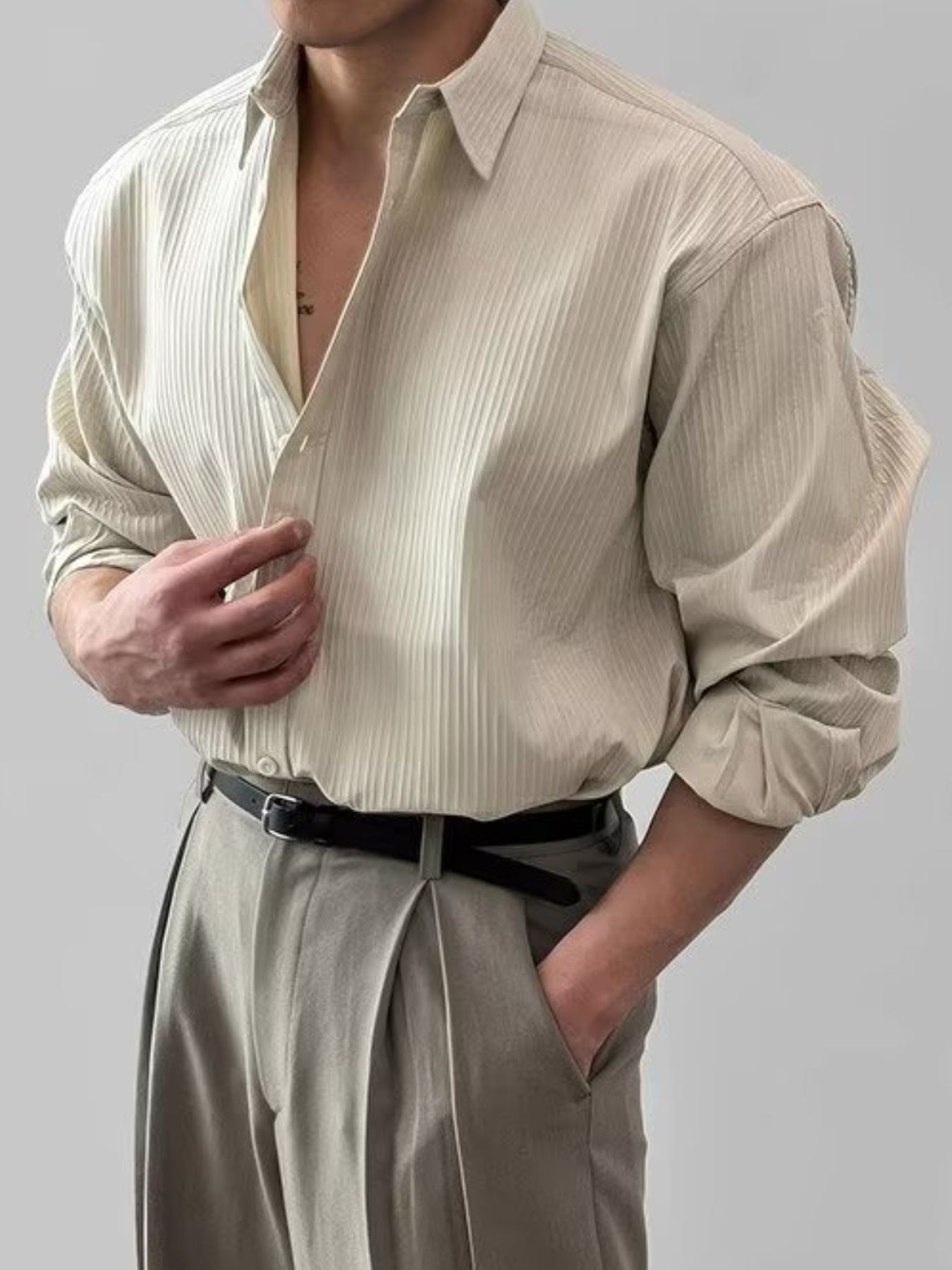 Men's Button Up Long Sleeve Shirt