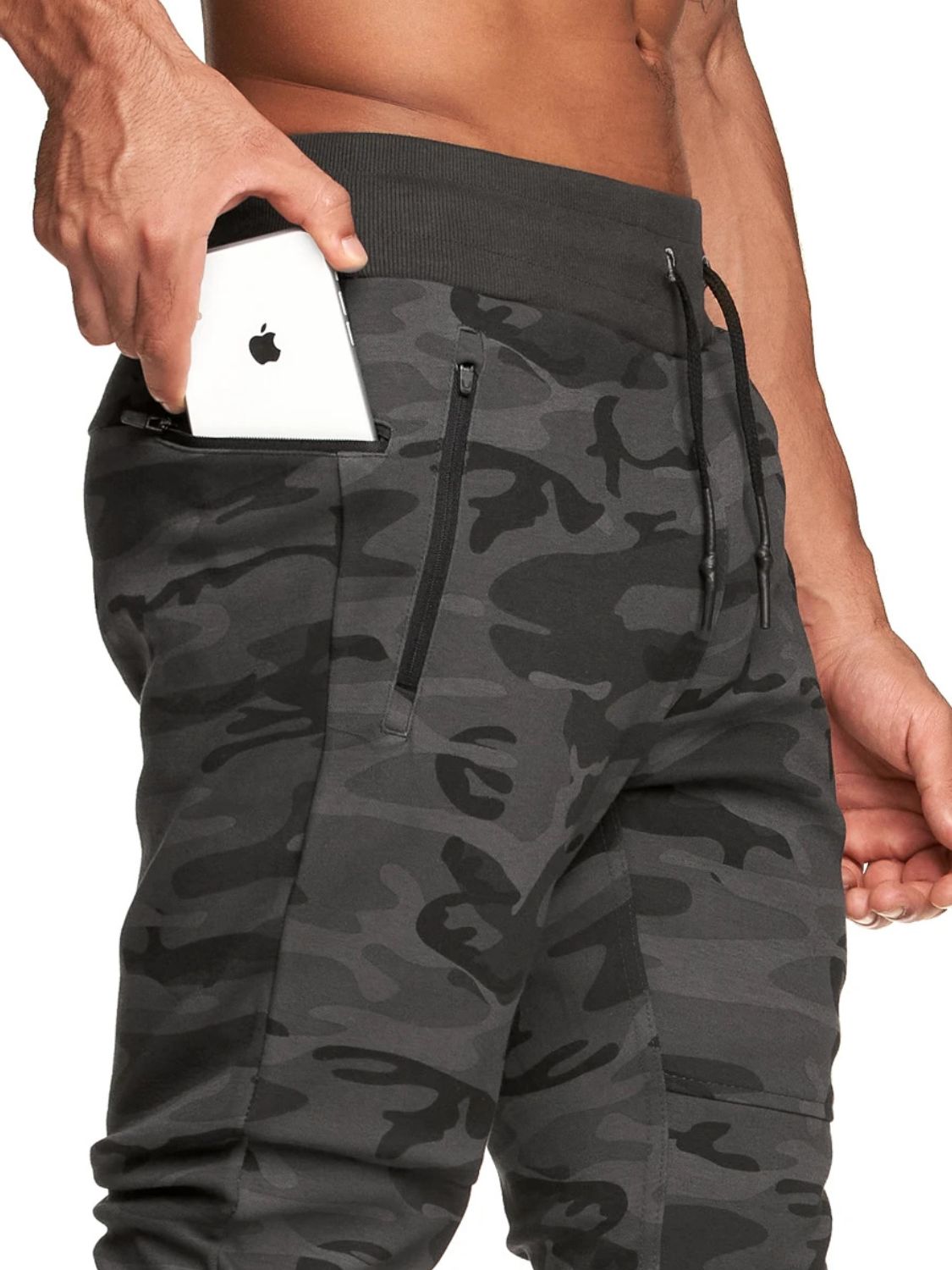 Men's Drawstring Camouflage Active Pants