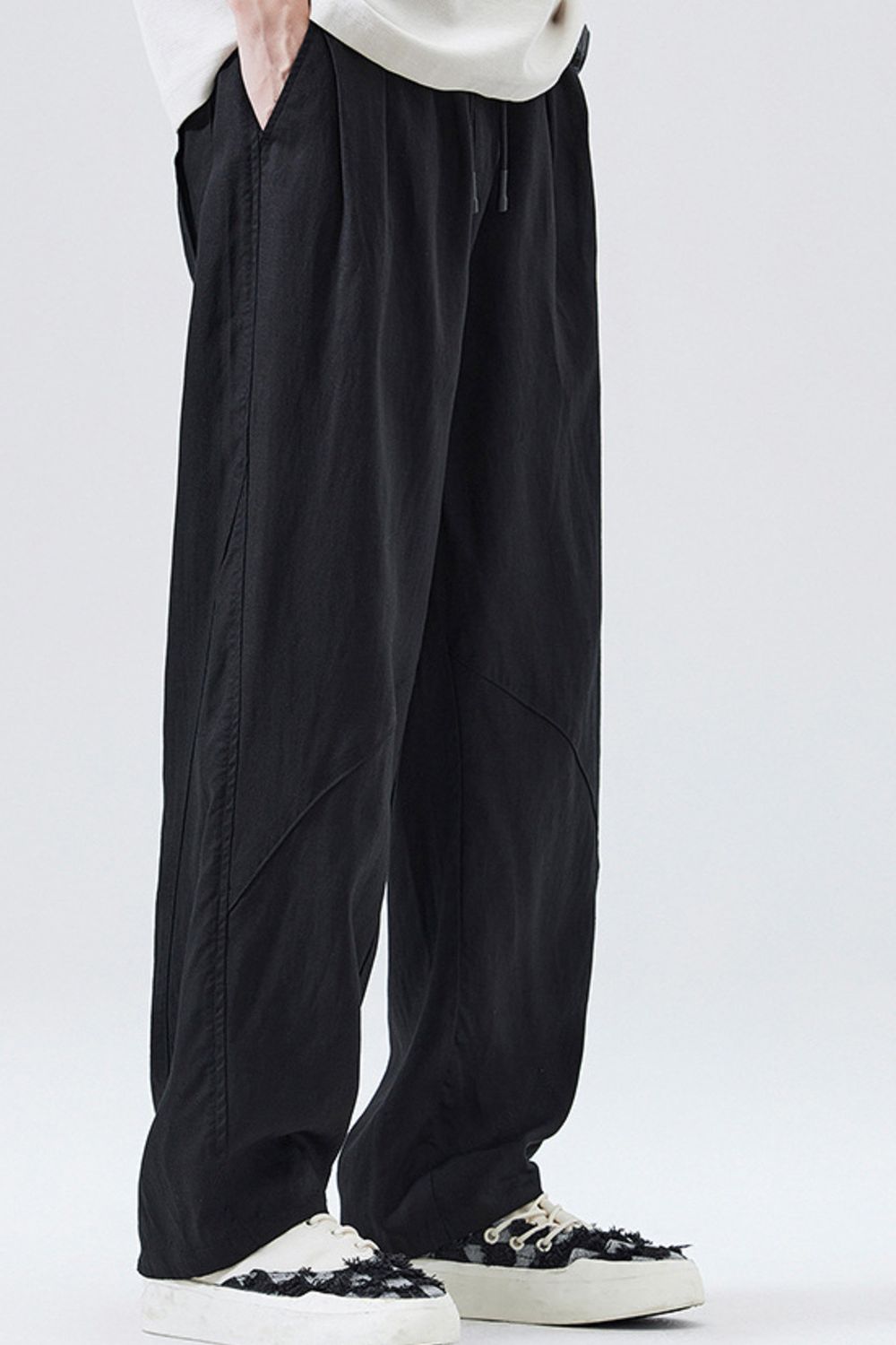 Men's Loose Fit Drawstring Casual Pants
