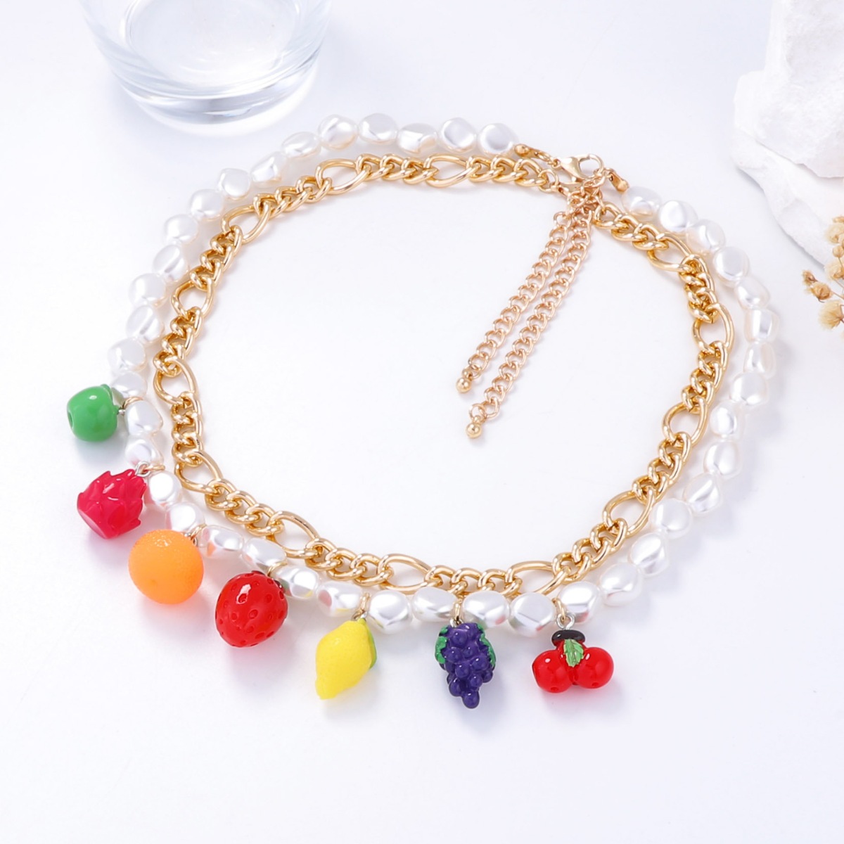 Colorful Charm Double Layered Necklace