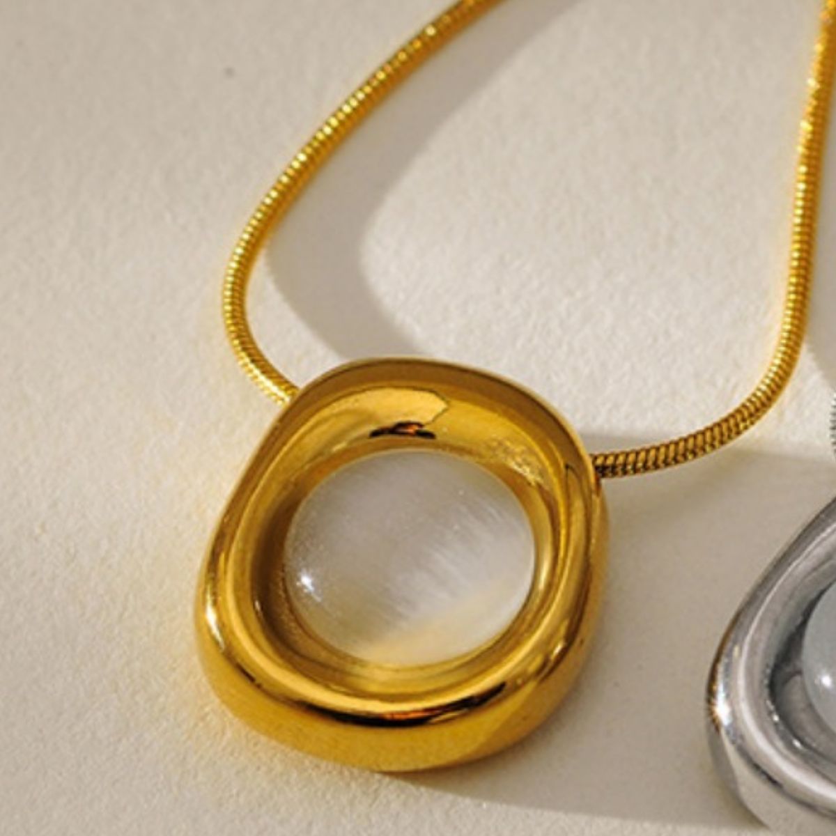 Natural Stone Pendant Necklace