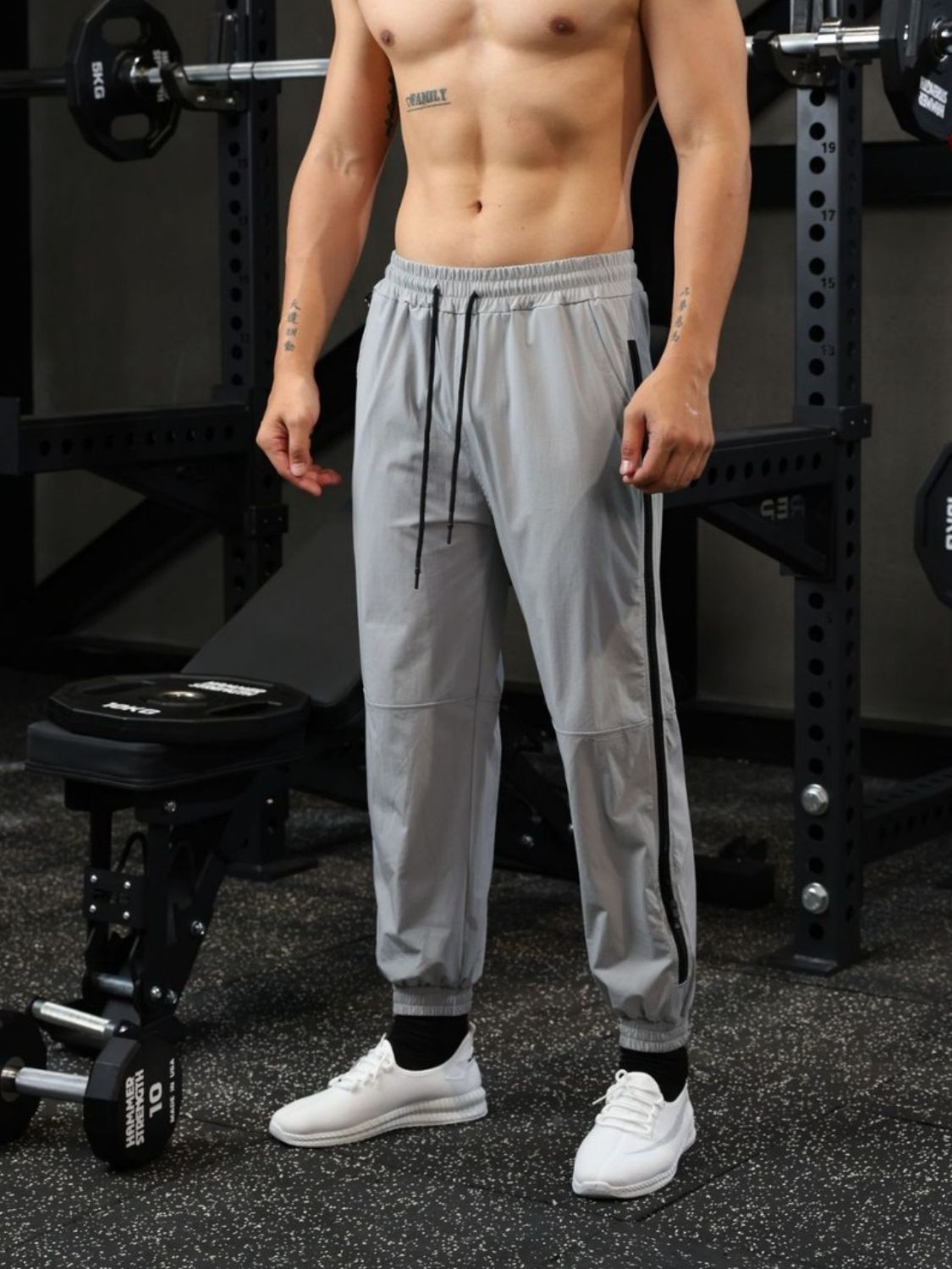 Men's Drawstring Solid Color Joggers