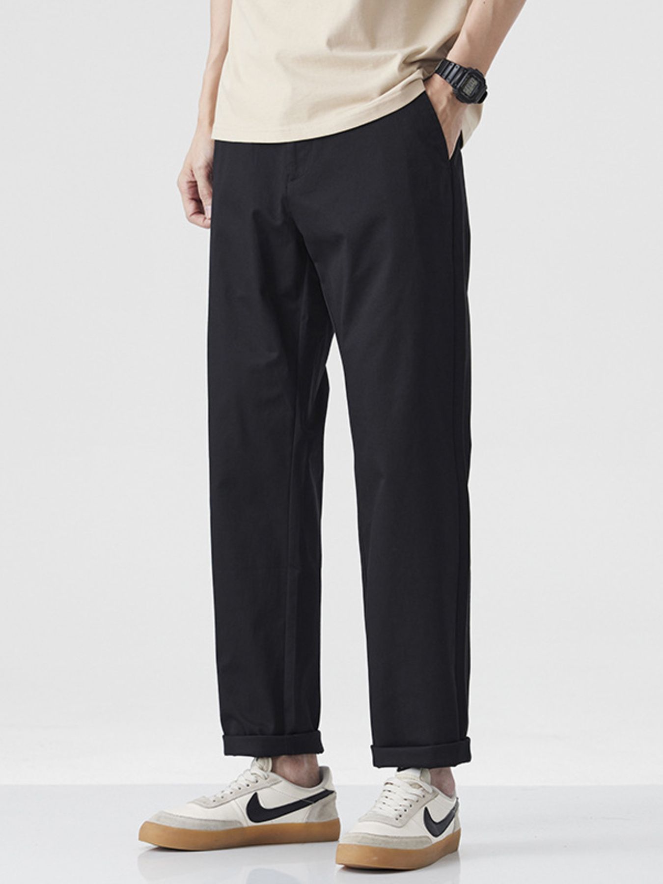 Men's Casual Wide-Leg Pants