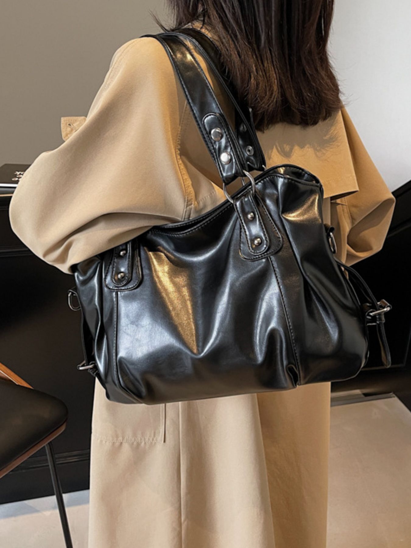 Vintage Style Leather Handbag