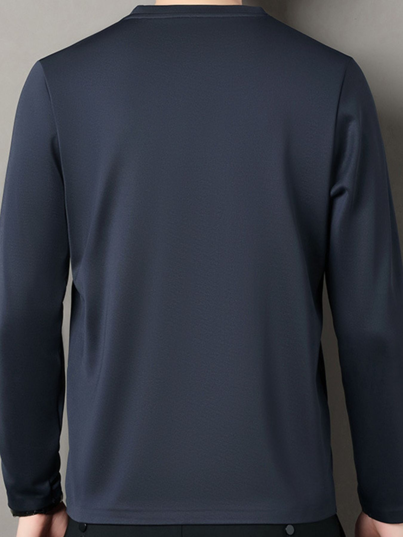 Men's Plus Size Casual Long Sleeve T-Shirt