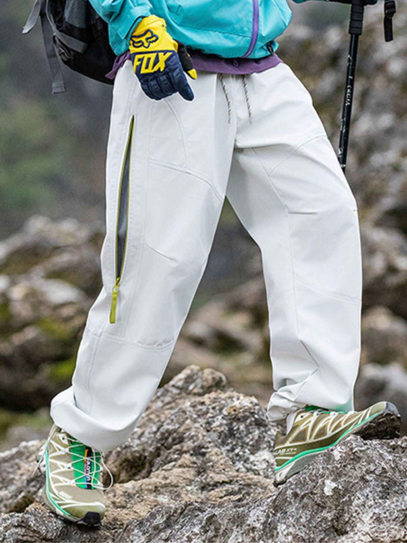 Men's Drawstring Wide Leg Pants