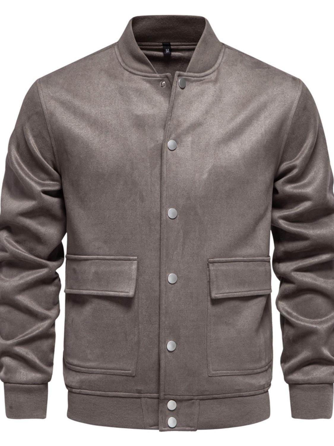 Men's Baseball Collar Snap Down Jacket