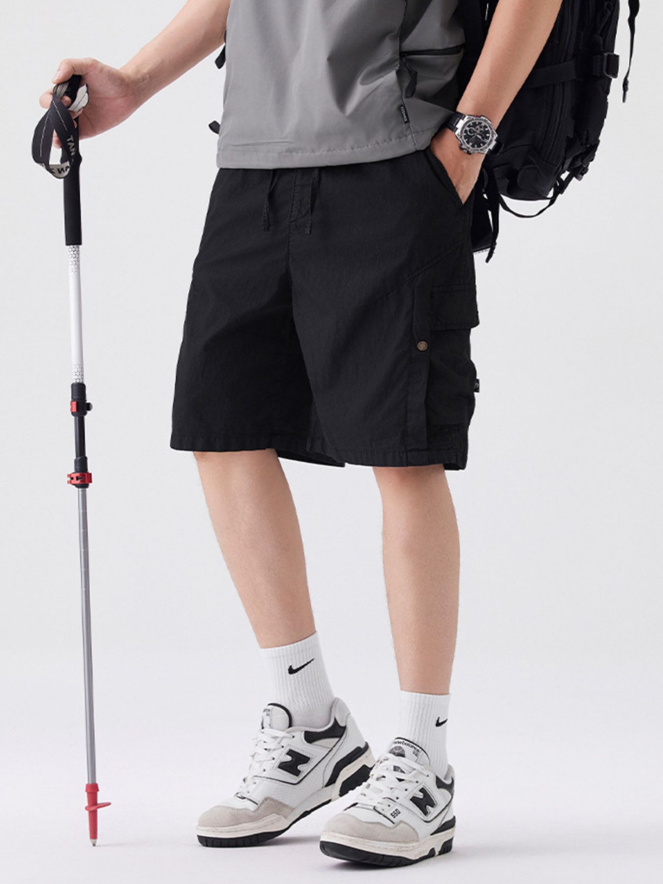 Men's Full Size Loose Fit Cargo Shorts Plus Size