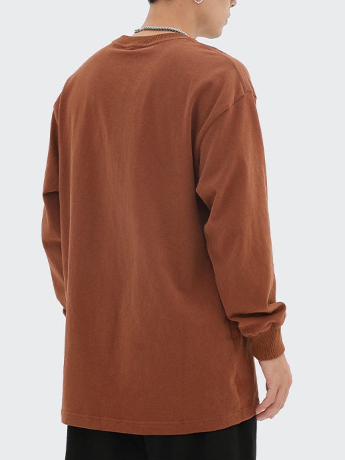 Men's Round Neck Long Sleeve T-Shirt