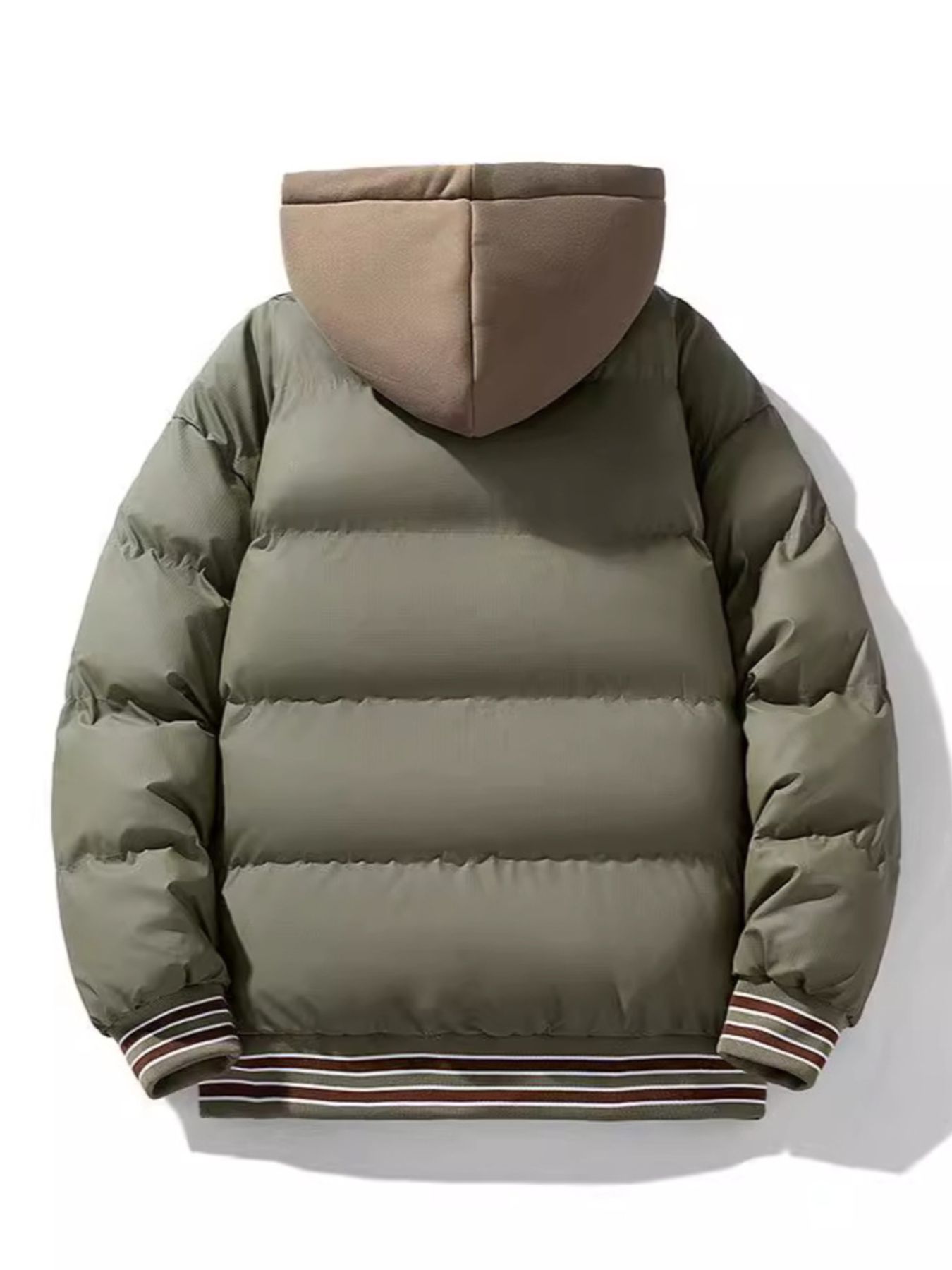 Men's Plus Size Hooded Padded Puffer Jacket