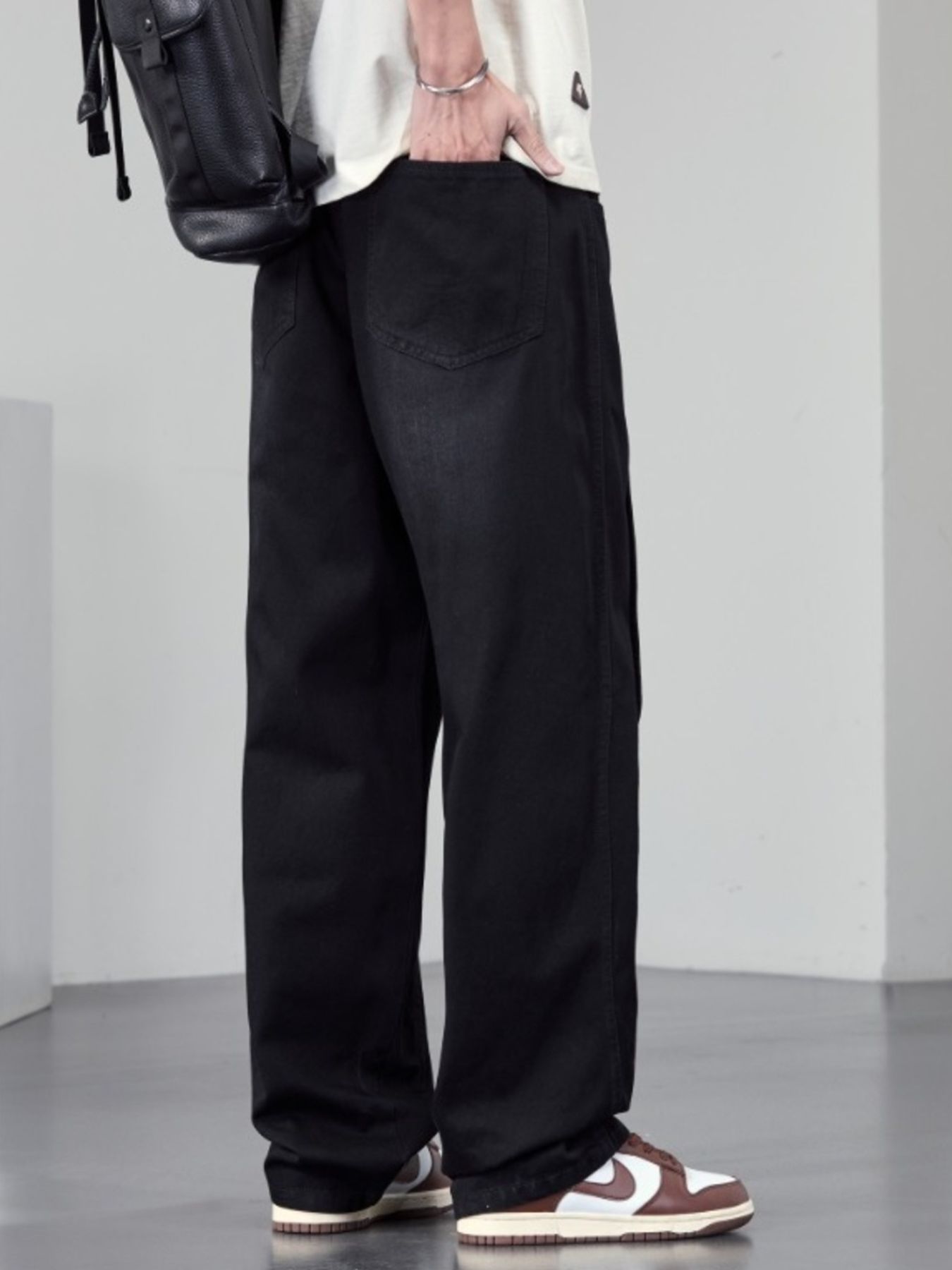 Men's Plus Size Wide Leg Jeans