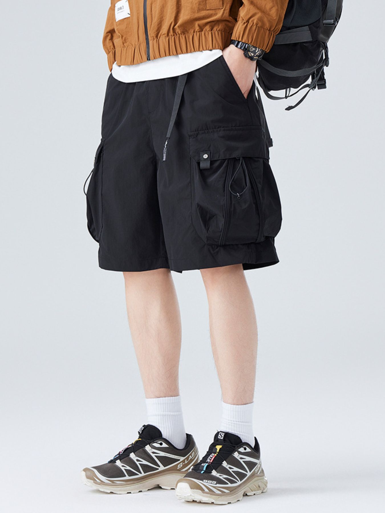Men's Plus Size Loose Fit Cargo Shorts