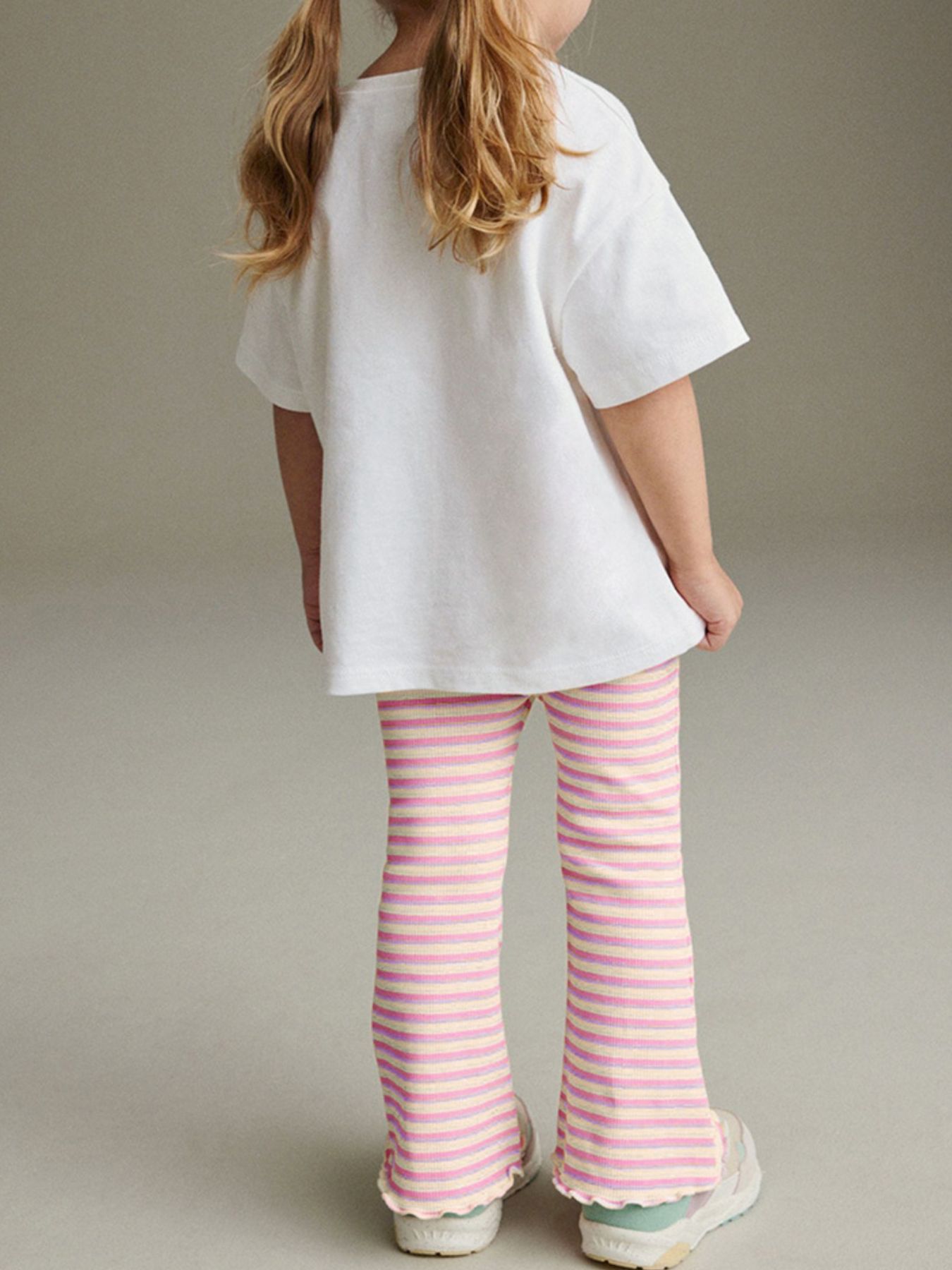 Children's Unicorn Graphic Tee and Striped Pants Set