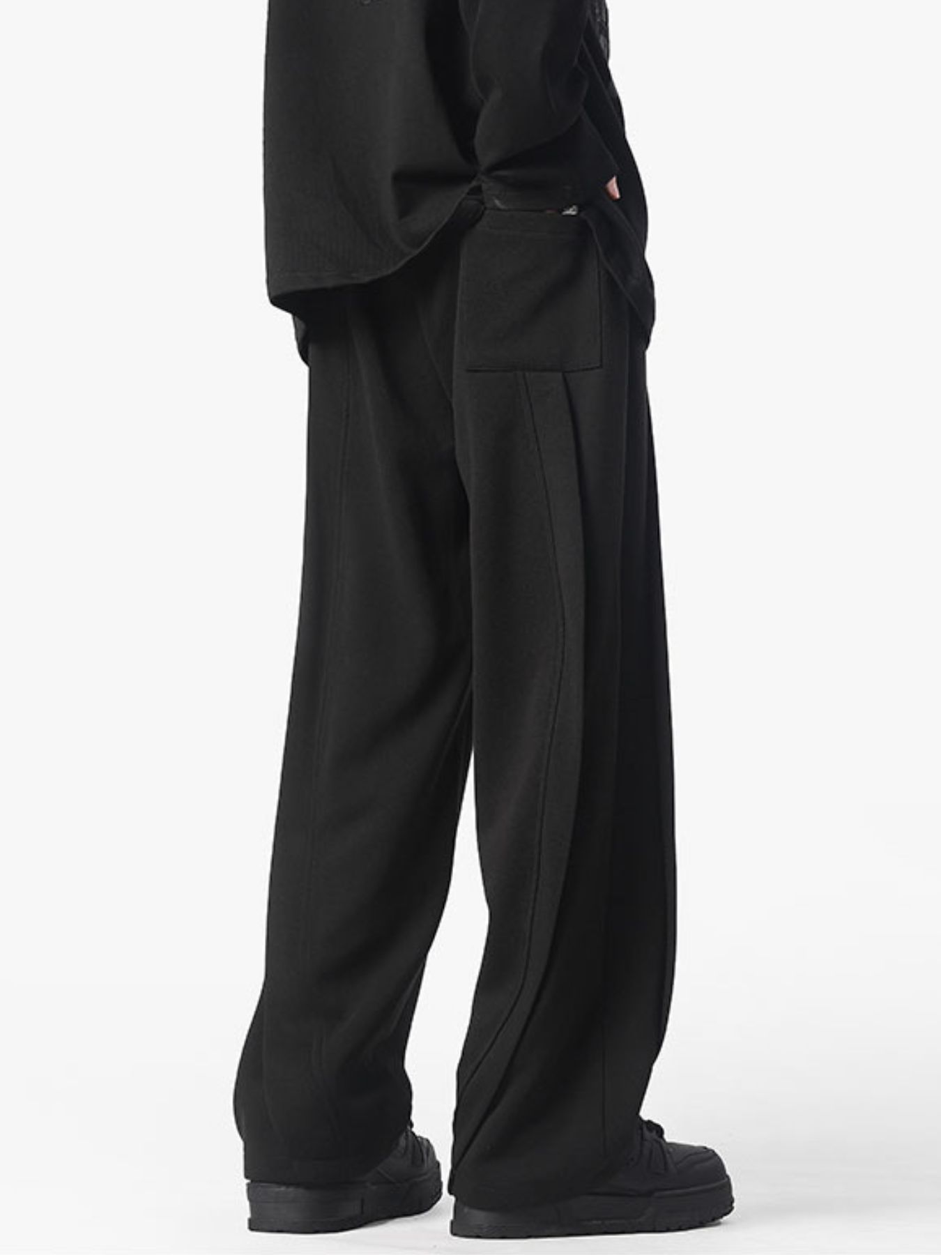 Men's Full Size Drawstring Wide Leg Pants Plus Size