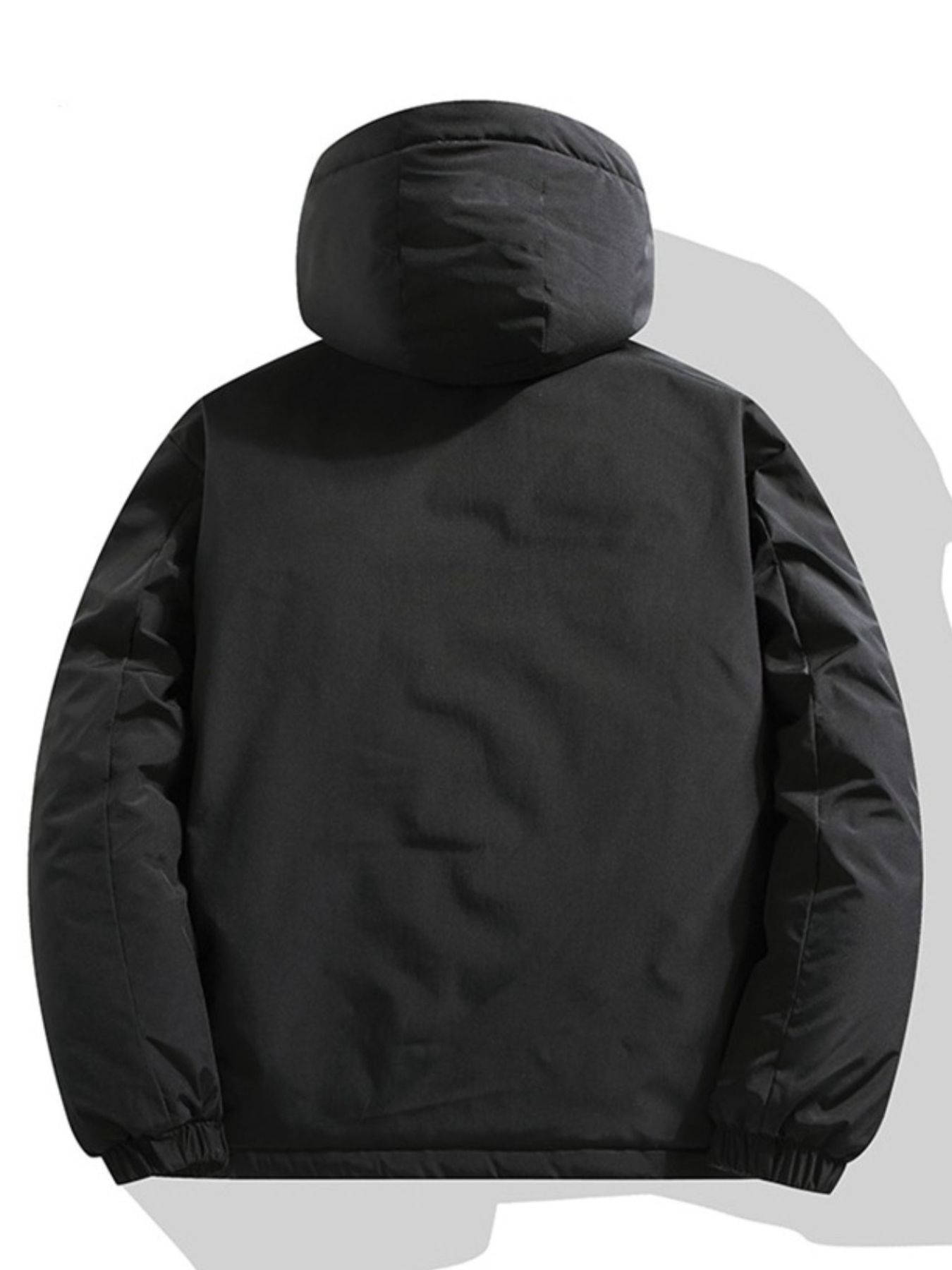 Men's Full Size Hooded Padded Winter Coat Plus Size