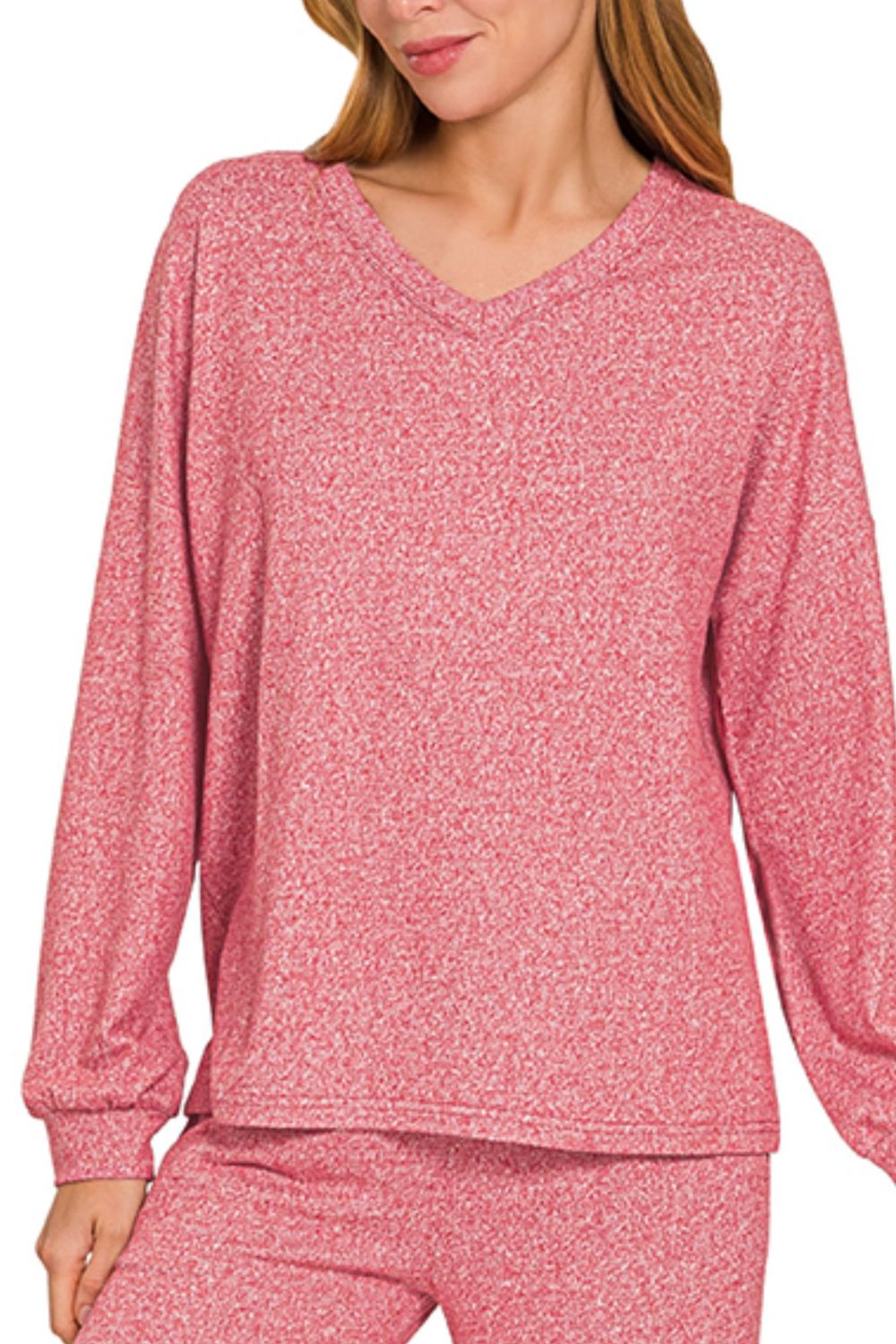 Soft Melange Long Sleeve Tee & Pants Set