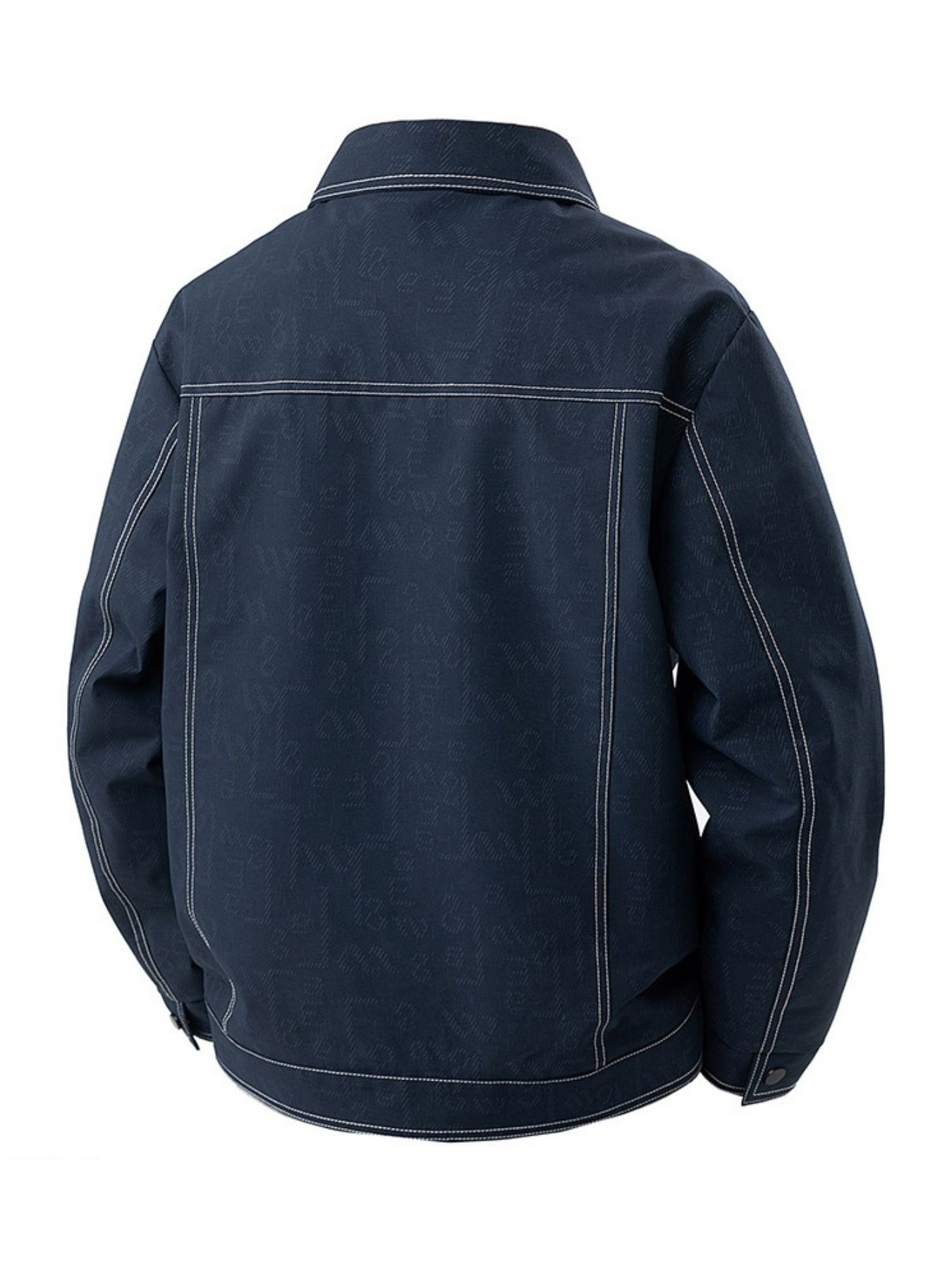 Men's Plus Size Snap Down Casual Denim Jacket