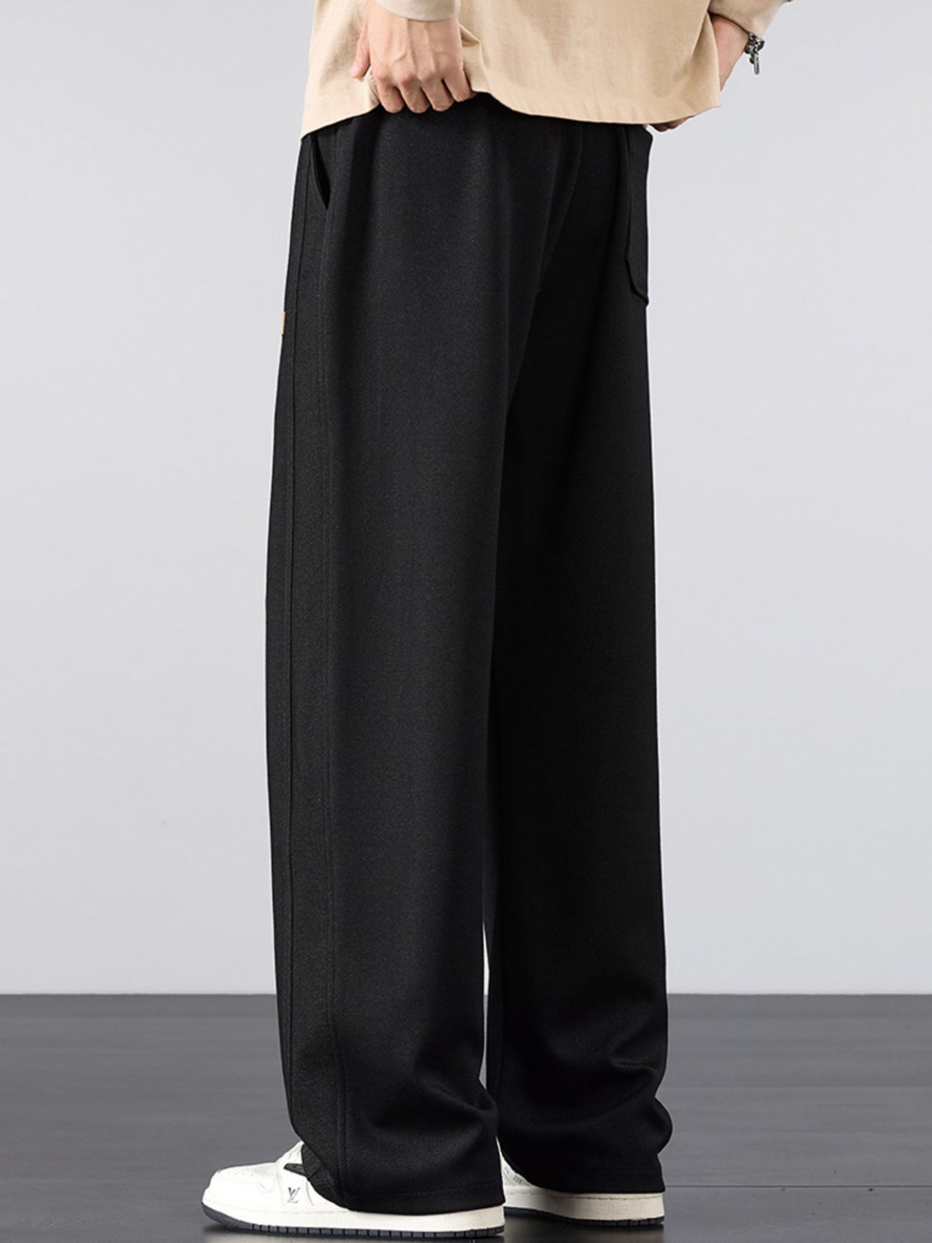 Men's Plus Size Casual Loose Fit Drawstring Pants