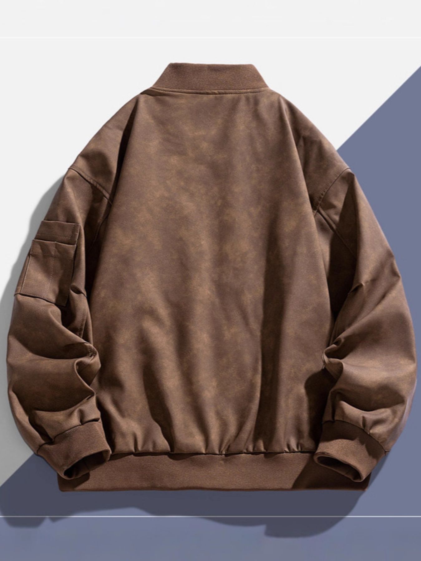 Men's Plus Size Zip Up Bomber Jacket