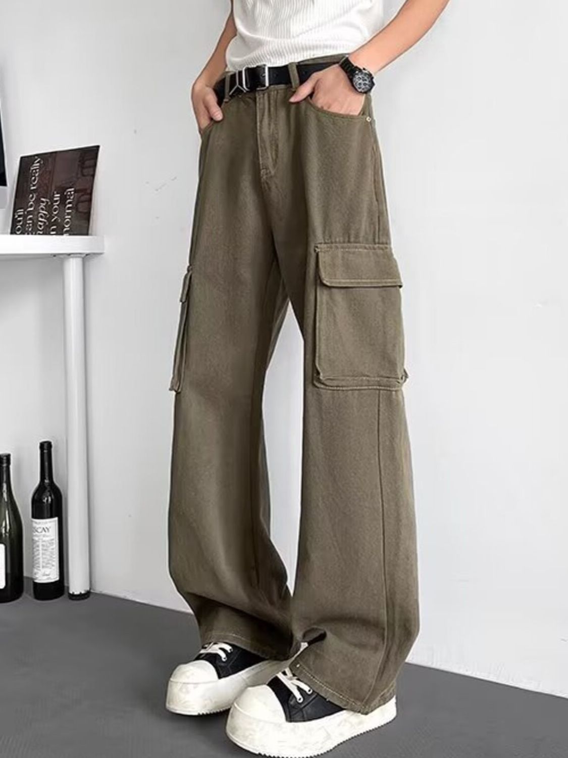 Men's Plus Size Loose Fit Cargo Pants