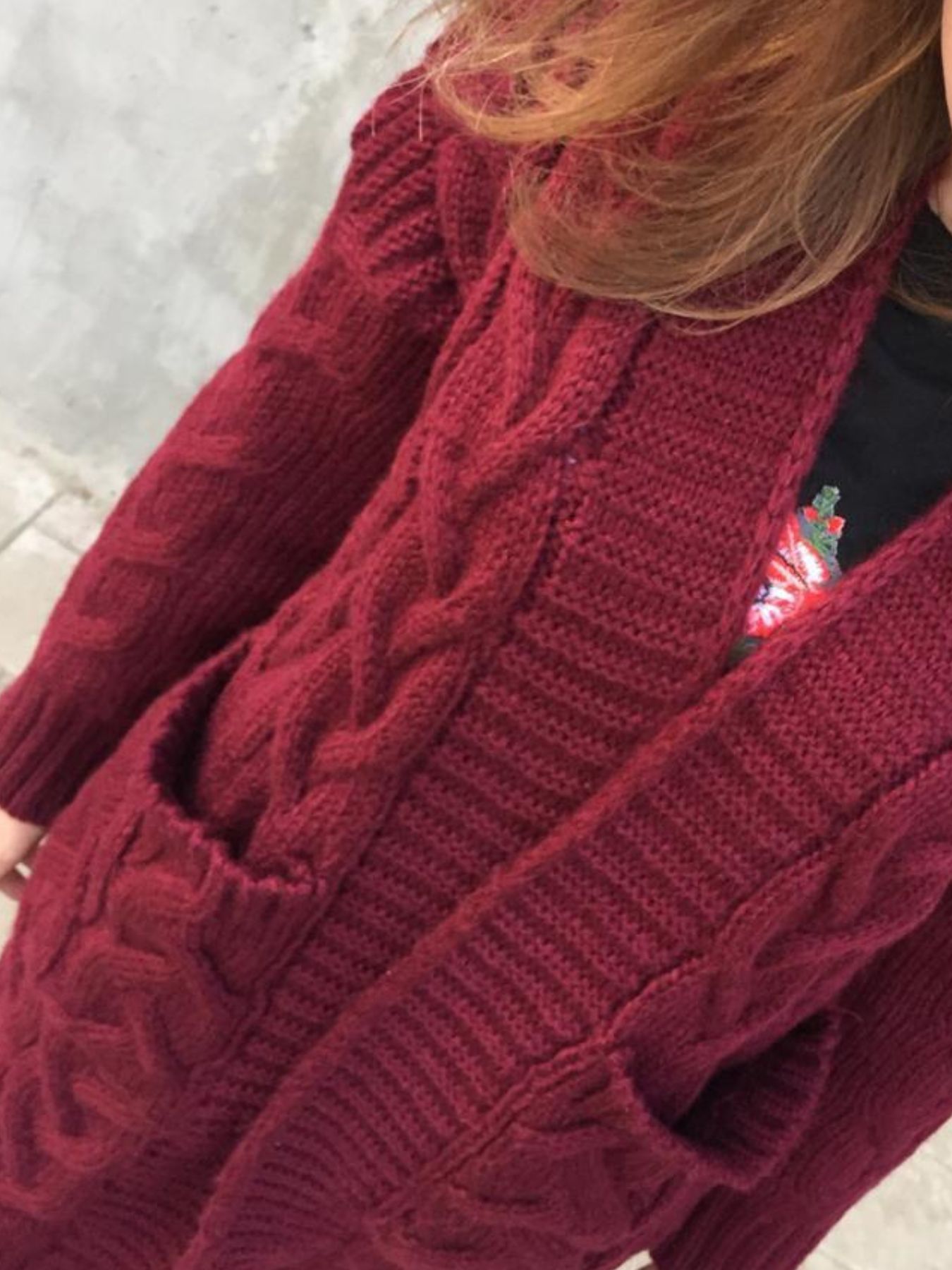 Chunky Knit Open Front Cardigan