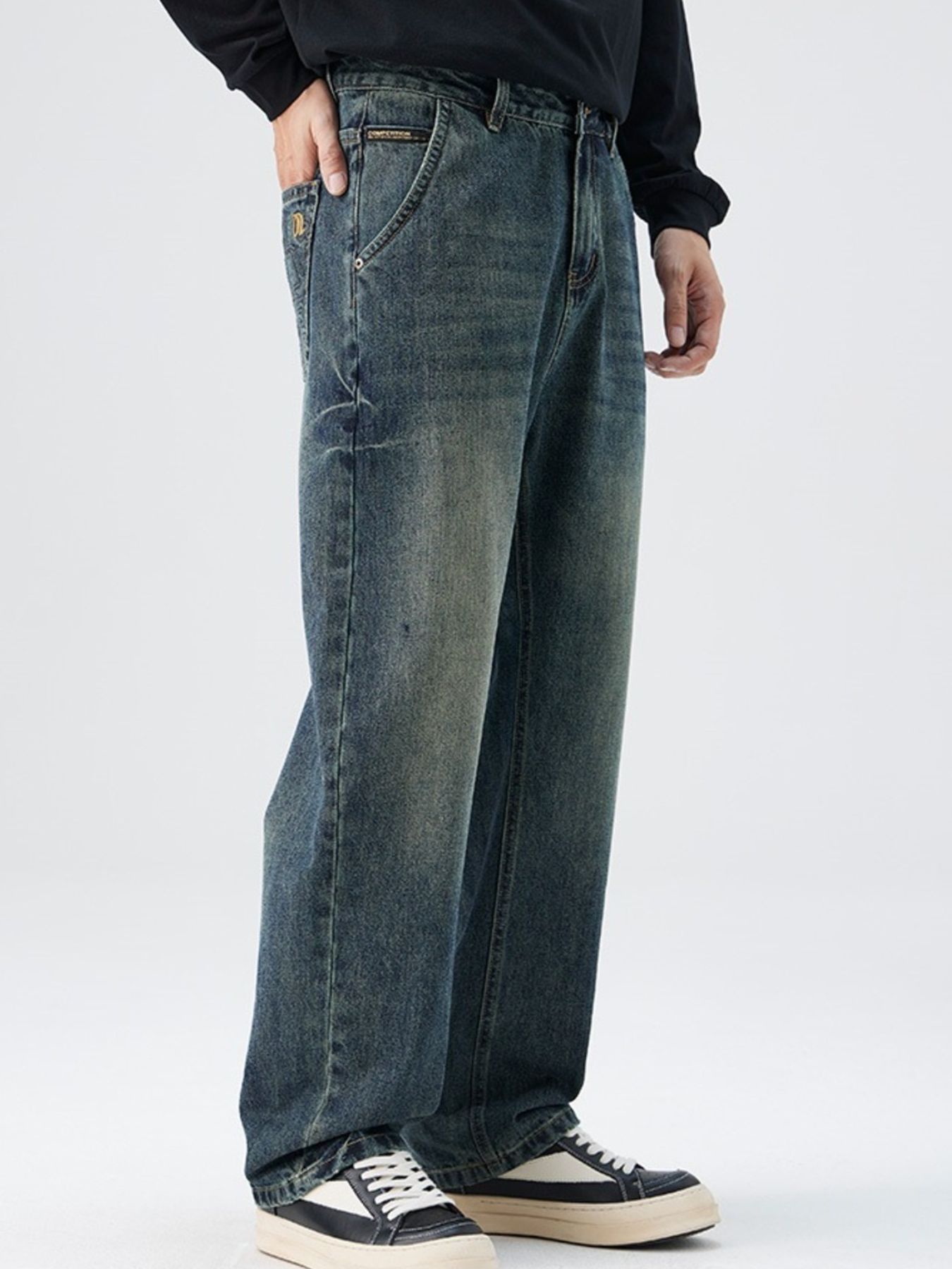 Men's Washed Relaxed Fit Jeans